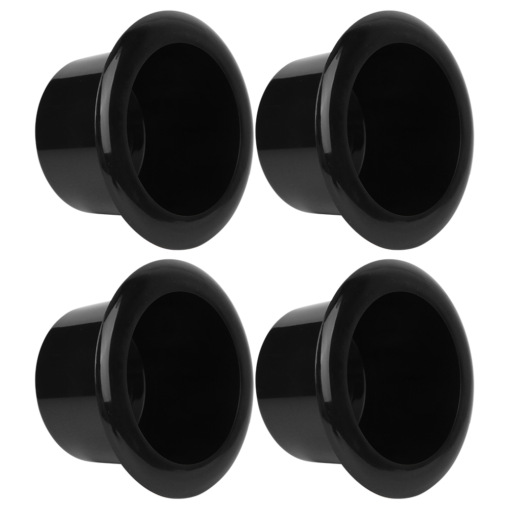 Set Mit 4 Glänzend Schwarzen Becherhaltern Aus Abs-kunststoff, Autoinnenausstattung