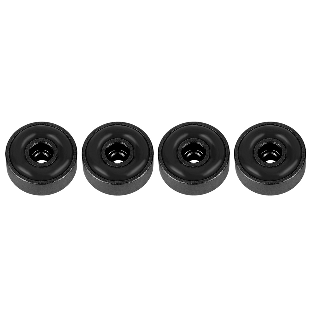 Satz Mit 4 Verstärkerfüßen Aus Aluminiumlegierung, 20 X 8 Mm, Stoßdämpfer, Schwarz