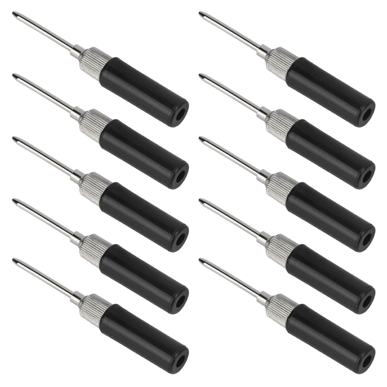 Packung Mit 10 Isolierten 2-mm-prüfspitzen Für Bohrmaschinen, Zerstörungsfreie Prüfspitzen Für Multimeter Und Kfz-diagnosegeräte, Schwarz