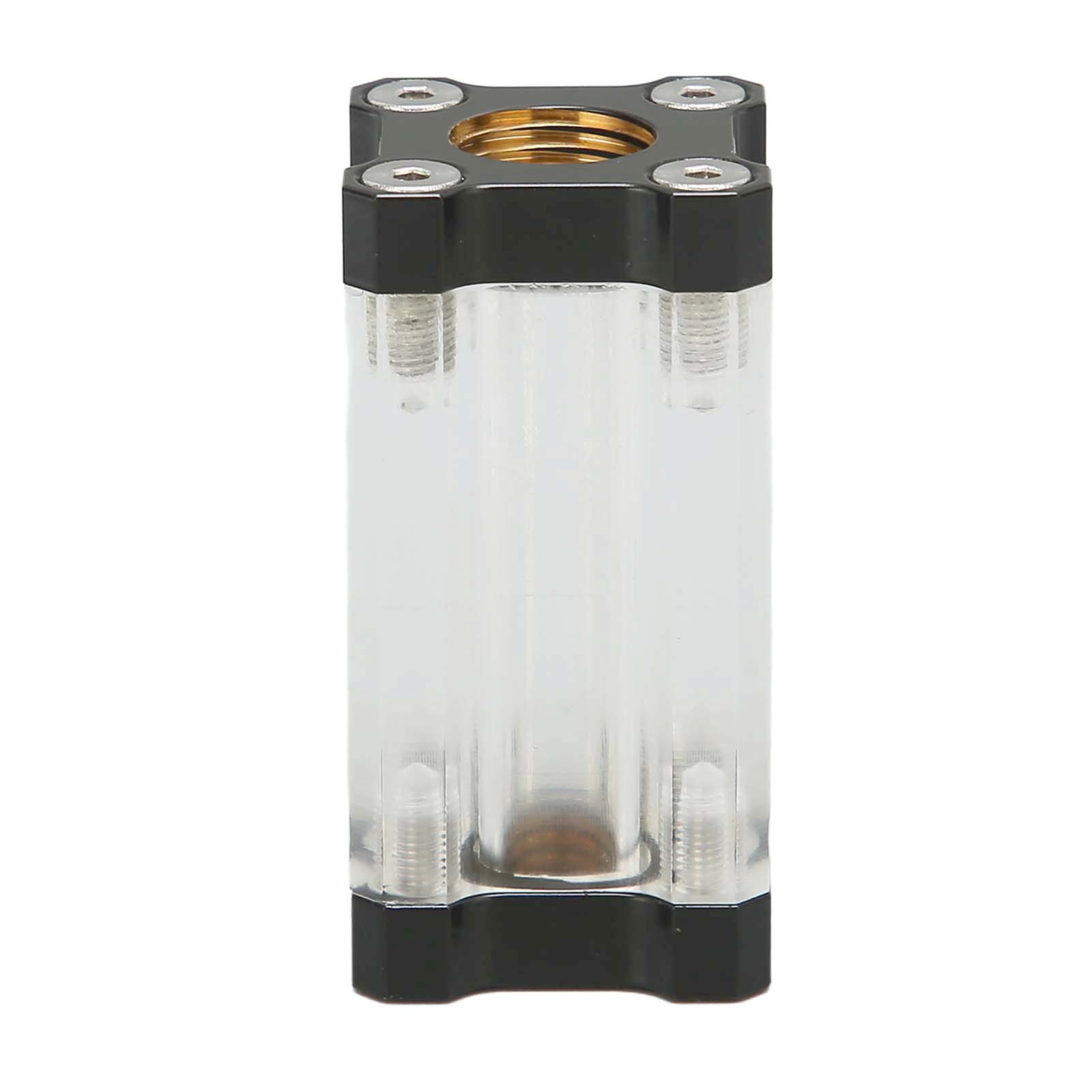 Flüssigkeitskühlsystemfilter, 40 Mesh, Einseitig, Aus Messing Und Acryl, G1/4 Gewinde, Schwarz.