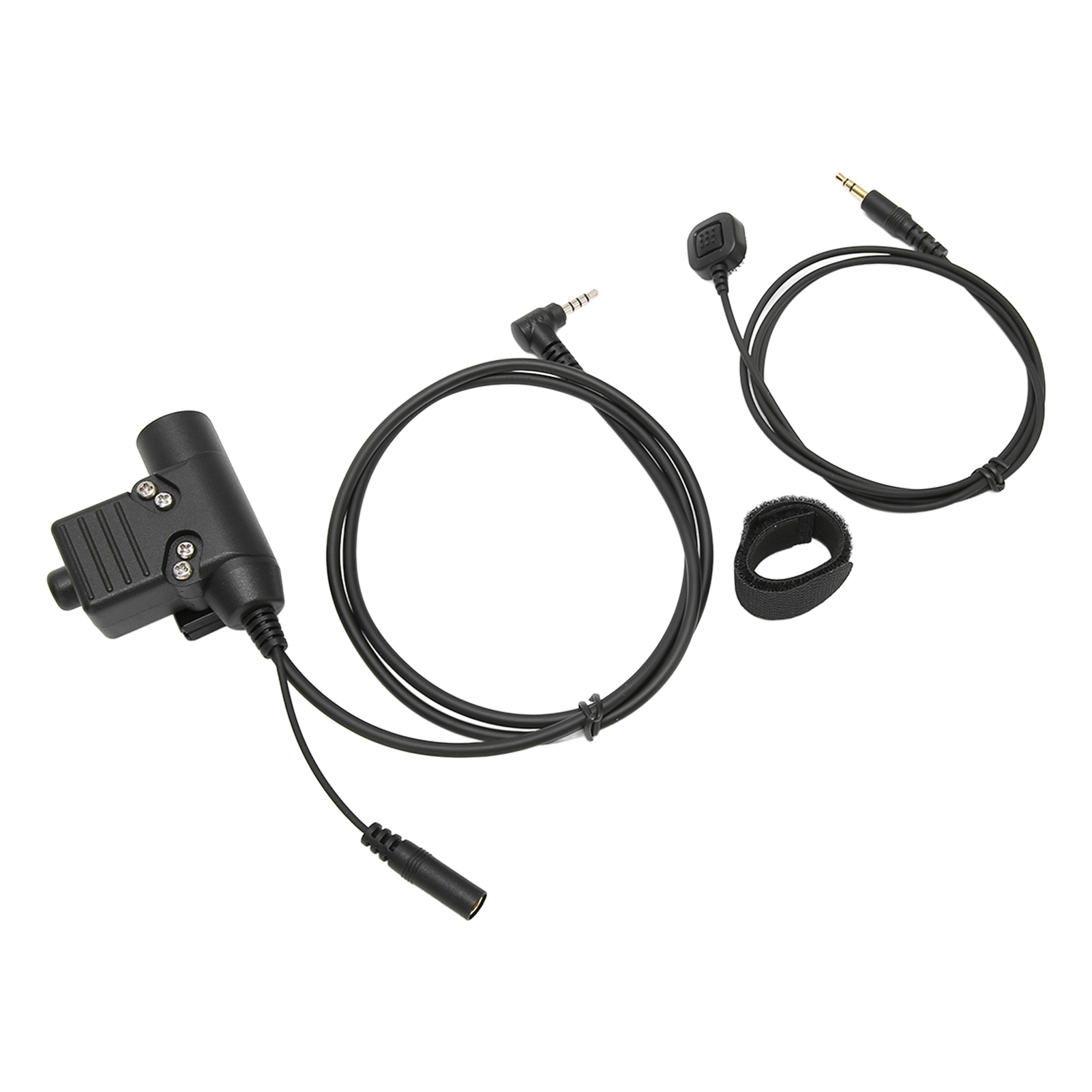 U94 Ptt-adapter Mit Fingermikrofon, Hohe Belastbarkeit Und Einfache Installation, Für Yaese Vx3r Schwarz.