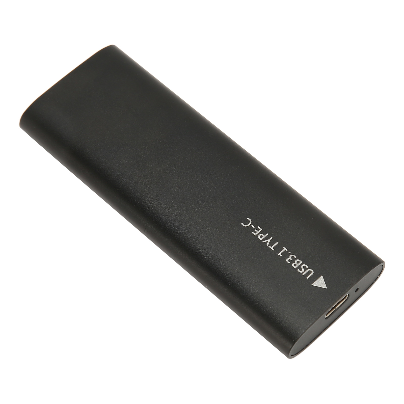 M.2 Sata Usb-c 3.1 10 Gbit/s Uasp Ssd-gehäuse, Aluminiumlegierungs-finish, Kompatibel Mit Ssds Der Formfaktoren 2280, 2260, 2242 Und 2230 Typ C (ngff-protokoll), Schwarz.