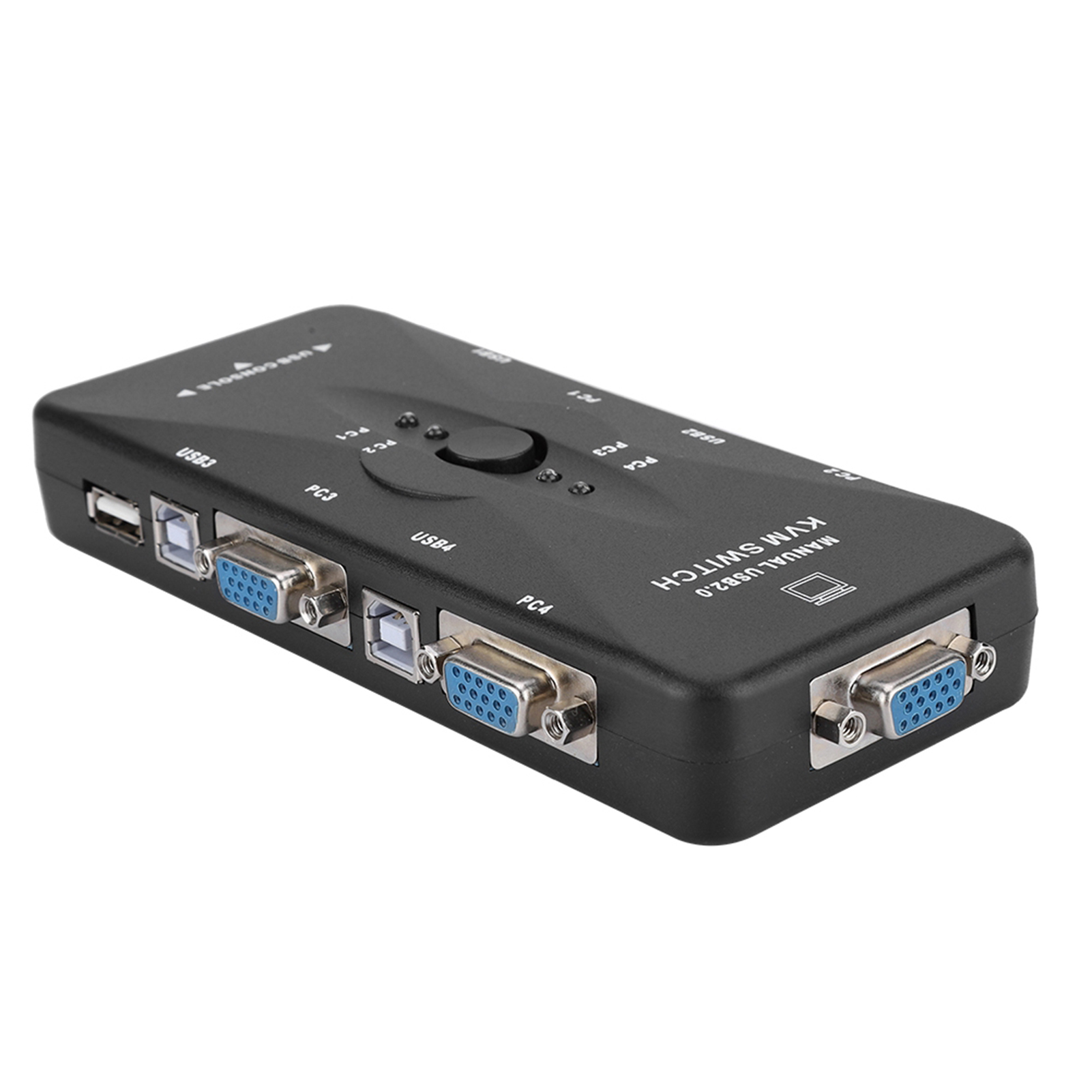 4-port Vga/svga Usb 2.0 Kvm-hub Für Pc-monitor, Tastatur Und Maus
