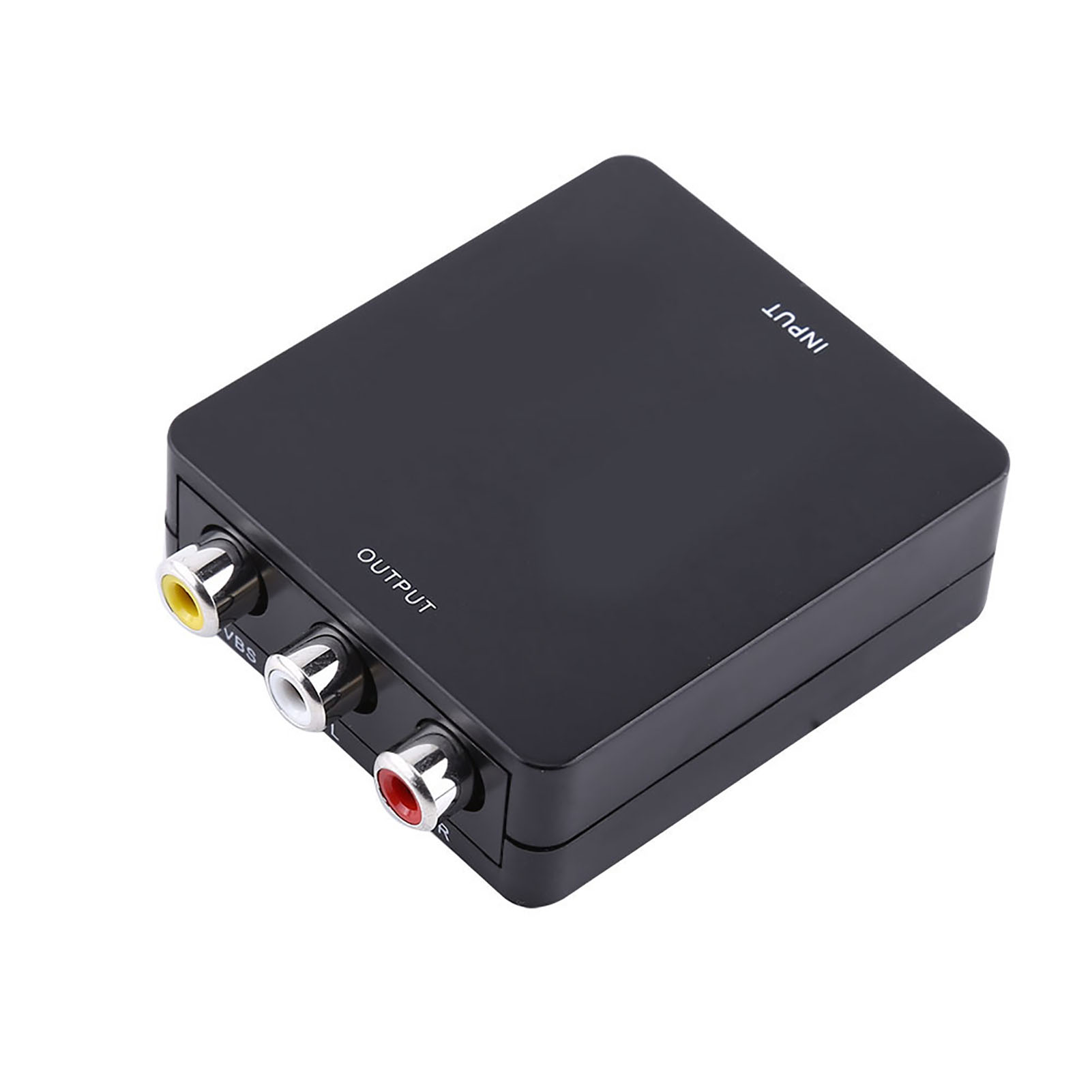 Digitaler Hd-rca-composite-audio-/video-konverter Zu Cvbs Av 720p/1080p Schwarz