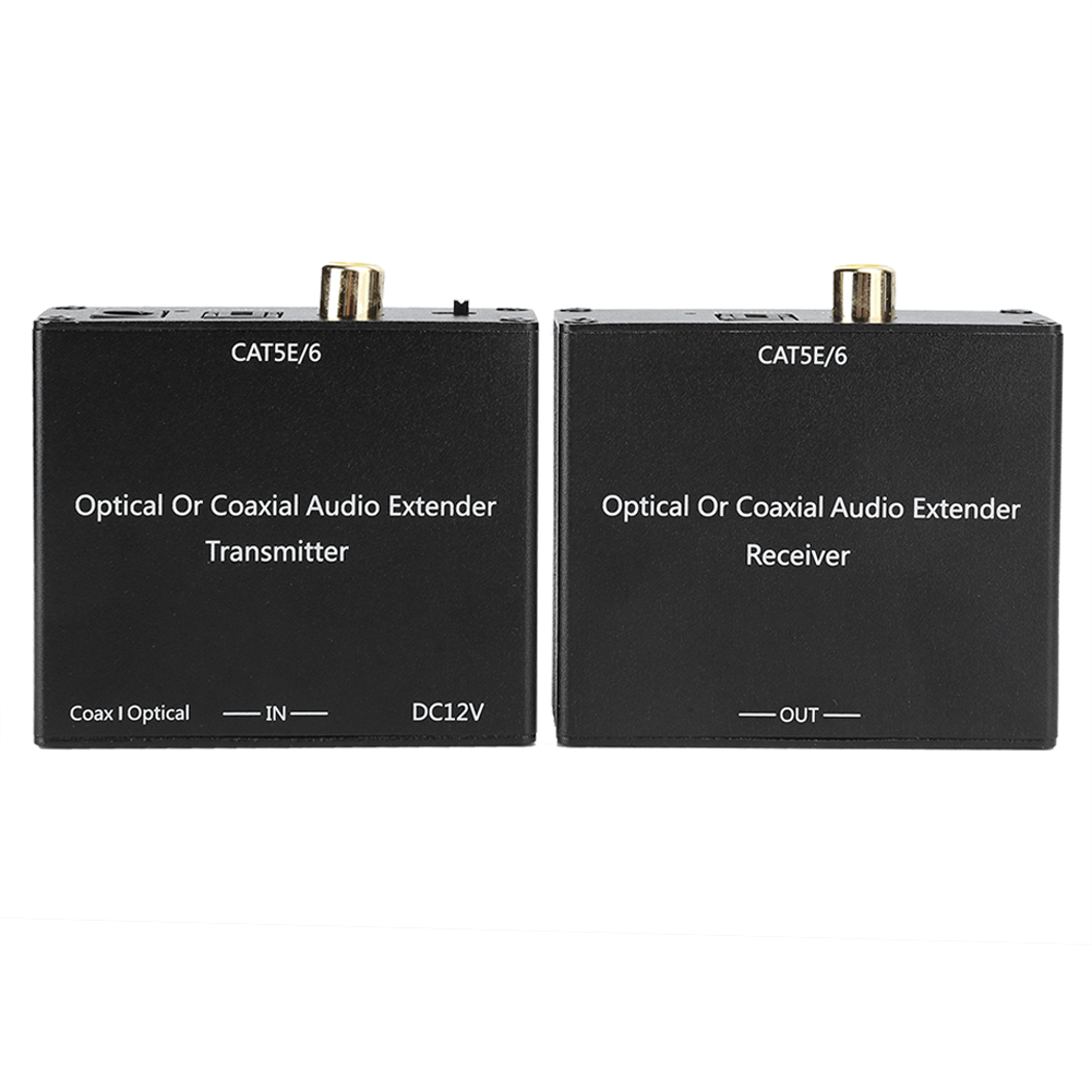 Digitaler Koaxial- Und Glasfaser-audio-extender Für Cat5e/6-kabel, Audio-decoder, Eu-stecker