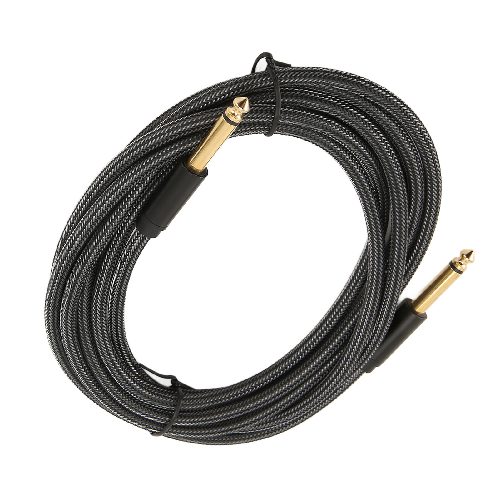 Professionelles Gitarrenverstärkerkabel, 6,35-mm-klinkenstecker (1/4 Zoll), Geflochtener Nylonmantel, Für Bass, Keyboards Und Lautsprecher, 3 M / 9,8 Ft