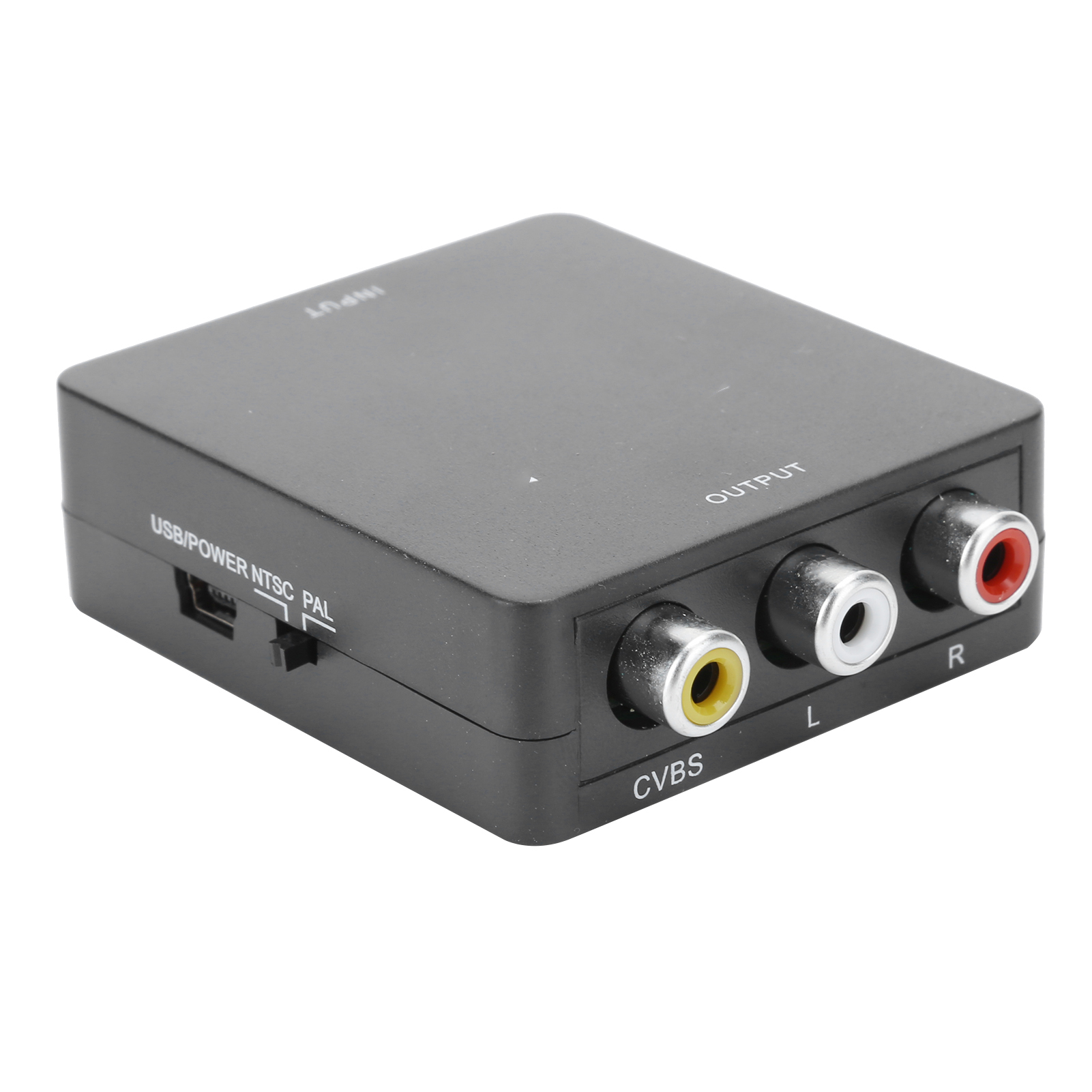Mini-hdmi-auf-av-konverter, Rca Av Cvsb L/r 1080p-videobox, Hdmi2av Hdtv-adapter (schwarz)
