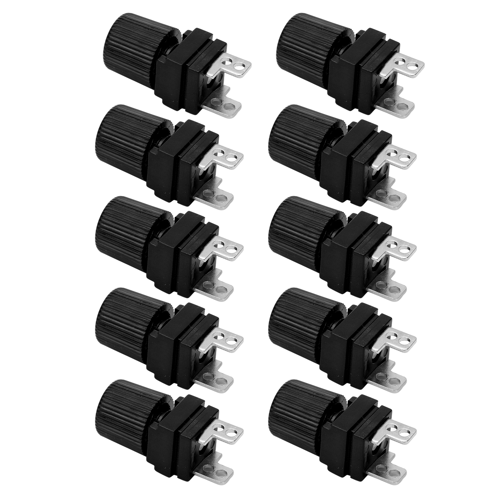 Packung Mit 10 300-500w Reine Kupfer-leistungsklemmen Für Wechselrichter, 13mm Durchmesser, M4 Stecker, Schwarz.