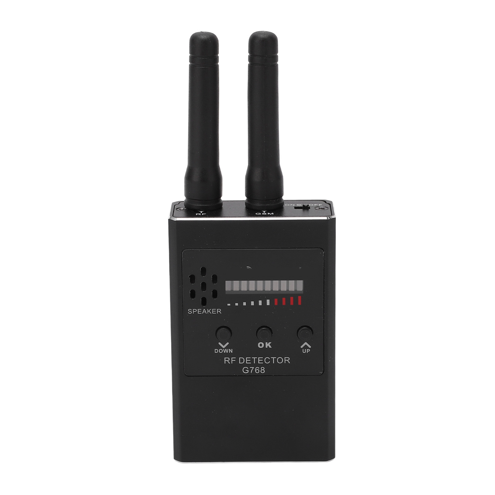 Hochempfindlicher Drahtloser Hf-signaldetektor Für Kameras Und Gps-ortungsgeräte, 10 Led-stufen, 300–2700 Mhz, Schwarz
