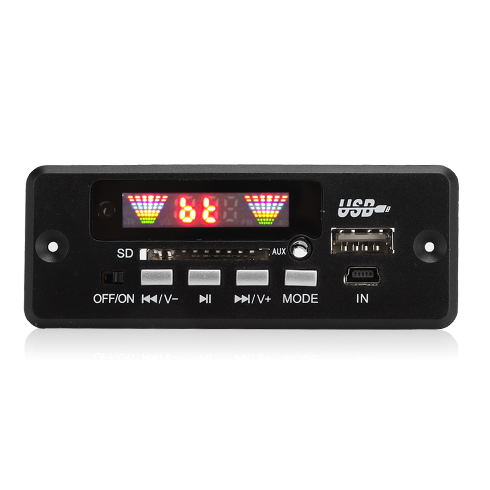 Bluetooth 5.0 Anrufdecoderkarte Mit Farbbildschirm Und Verlustfreier Flac/mp3-wiedergabe (schwarz)