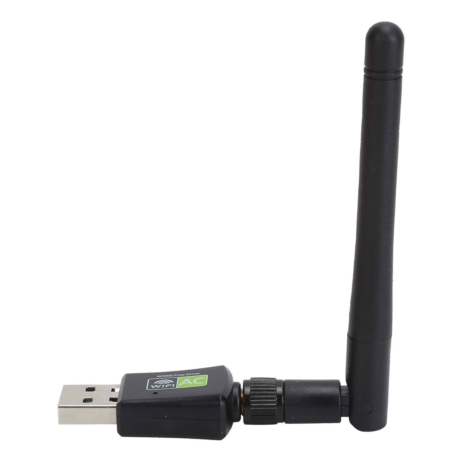 Usb-wlan-adapter Mit Empfängerantenne, 600-mbit/s-ethernet, 2,4-ghz-/5-ghz-wlan-netzwerkkarte, Schwarz
