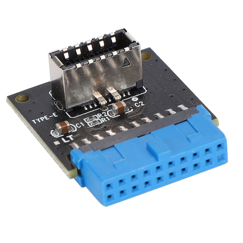 Usb 3.0 Front 19-pin Auf Usb 3.1 Adapter Für Motherboards, Mit Front Typ C Und Typ E Anschlüssen (20-pin Auf 19-pin).