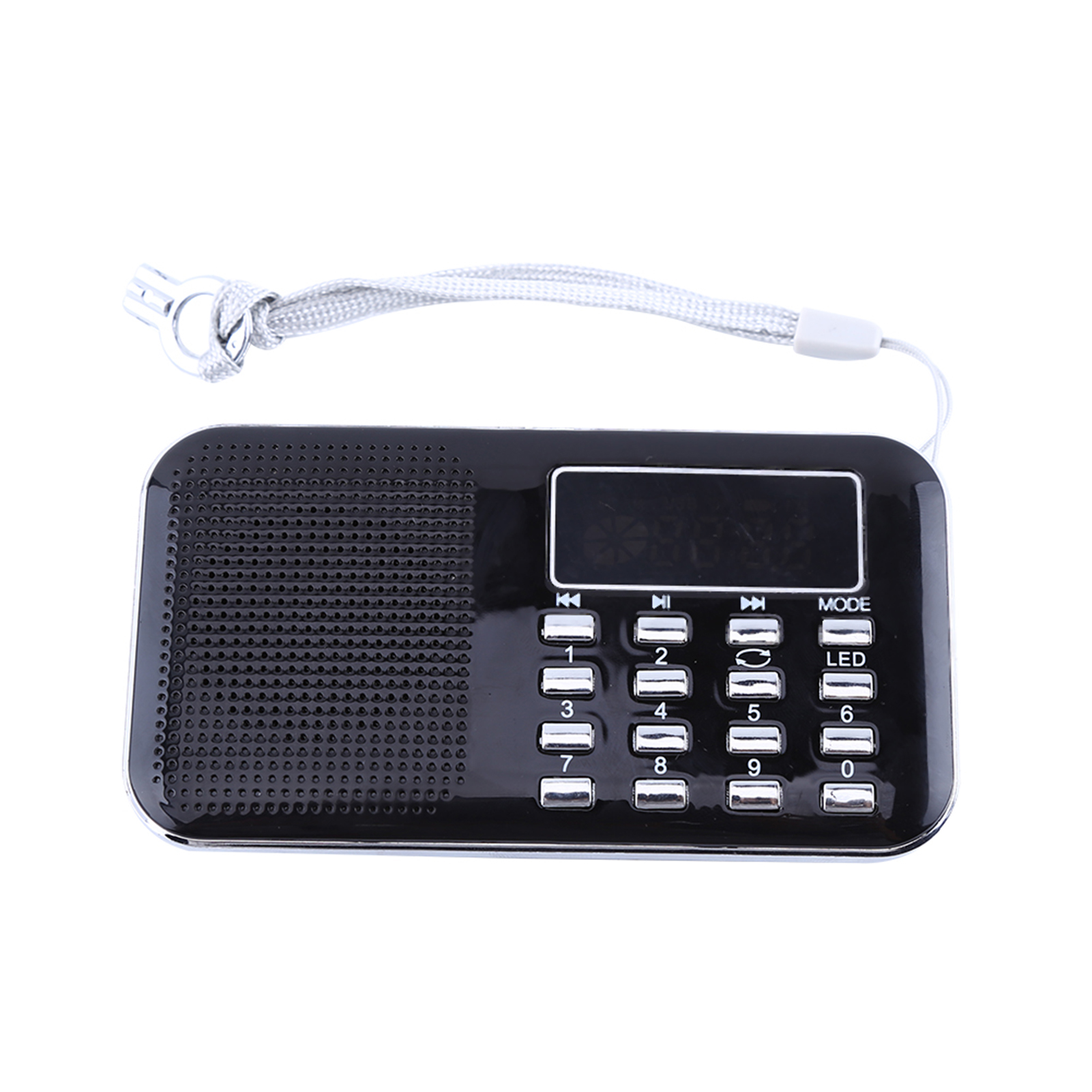 Mini-tragbares Lcd-digitalradio Mit Am/fm-stereoempfang, Lautsprecher Und Musikplayer, Usb-anschluss Und Microsd/tf-kartensteckplatz.