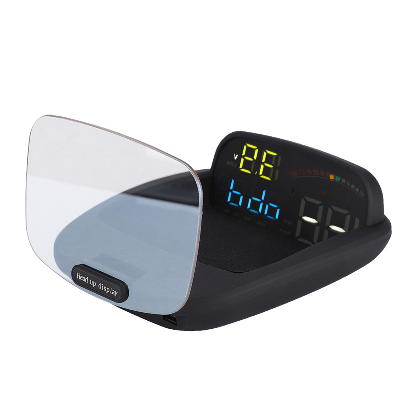 Großflächiges Head-up-display, Kompatibel Mit Dualen Obd- Und Gps-fahrzeugsystemen (11v-18v)