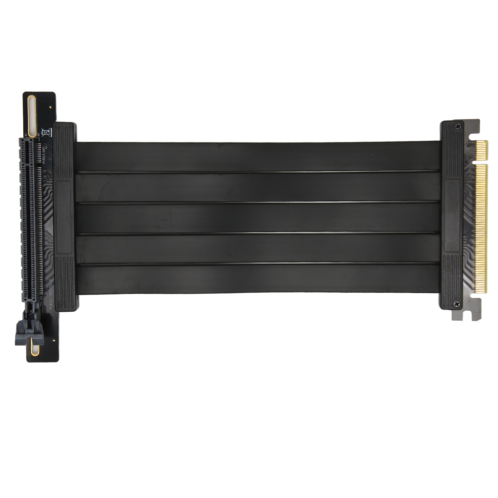 Pcie 4.0 X16 Riser-kabel Für Grafikkarten, 90°-winkelverlängerungskabel, Hochgeschwindigkeits-gpu-adapter, Schwarz
