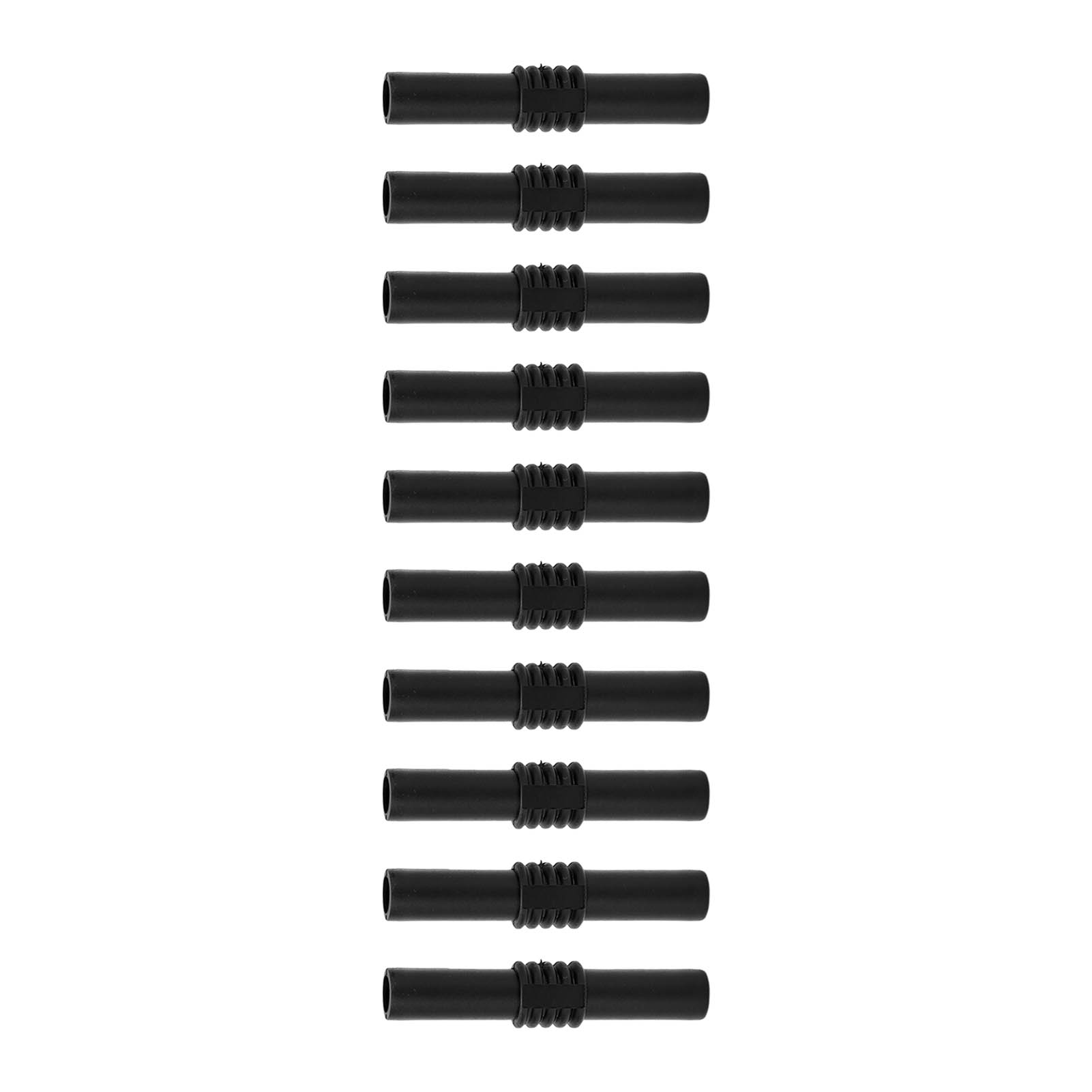 Packung Mit 10 Isolierten 4-mm-bananensteckern (weiblich-weiblich) Für Elektronische Geräte (schwarz)