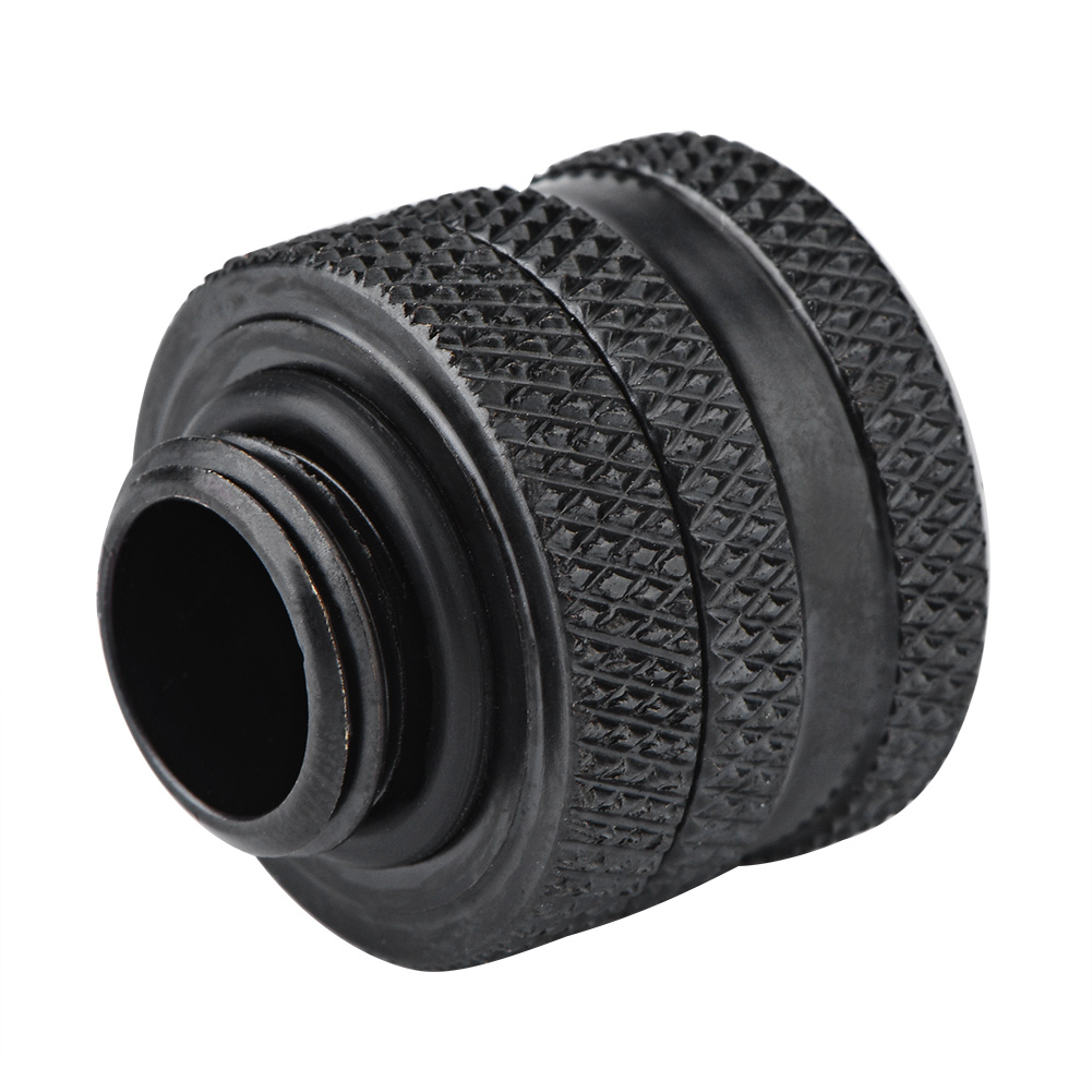 Kompressionsverschraubung Für Wasserkühlung Für 10 14 Mm Starre Acrylrohre (schwarz)