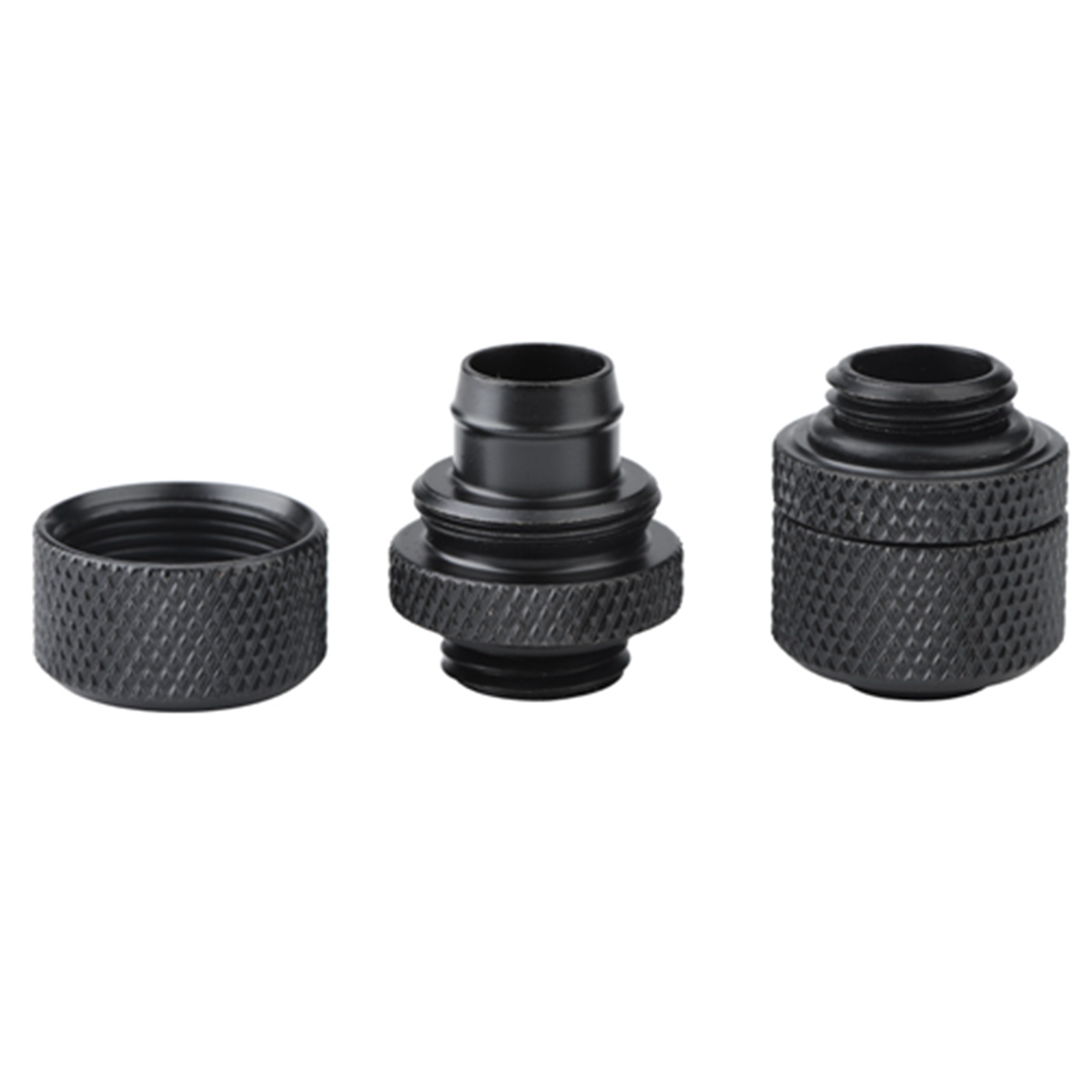2er-pack Flexible Messing-schläuche G1/4 Mit Zwei Kontakten Für Pc-flüssigkeitskühlung, Schwarz