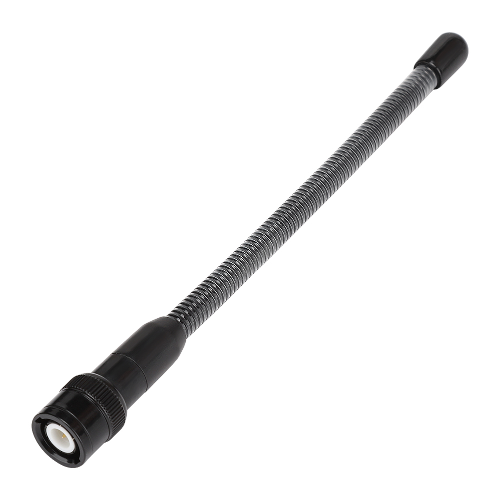 Professionelle Und Robuste 16 Cm Uhf-antenne Mit Flexiblem Bnc-stecker Und Feder Für Icom Ic-v9 Walkie-talkie (schwarz)