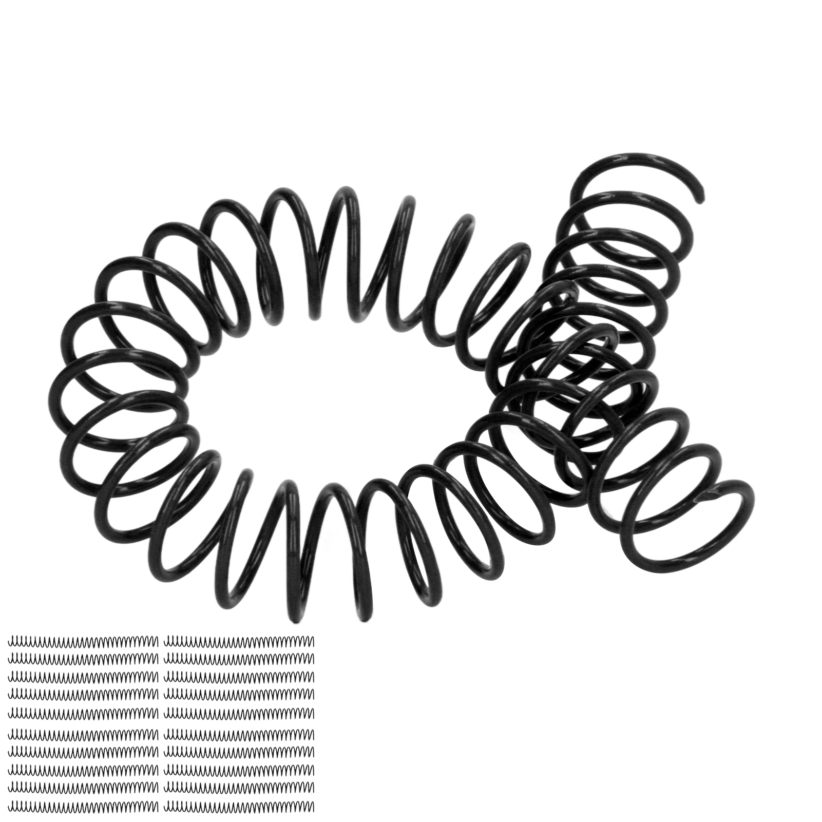 Packung Mit 20 Schwarzen Kunststoffspiralen Mit 19 Mm (3/4 Zoll) Innendurchmesser Und 30 Löchern, Kompatibel Mit A4- Und A5-notizbüchern.