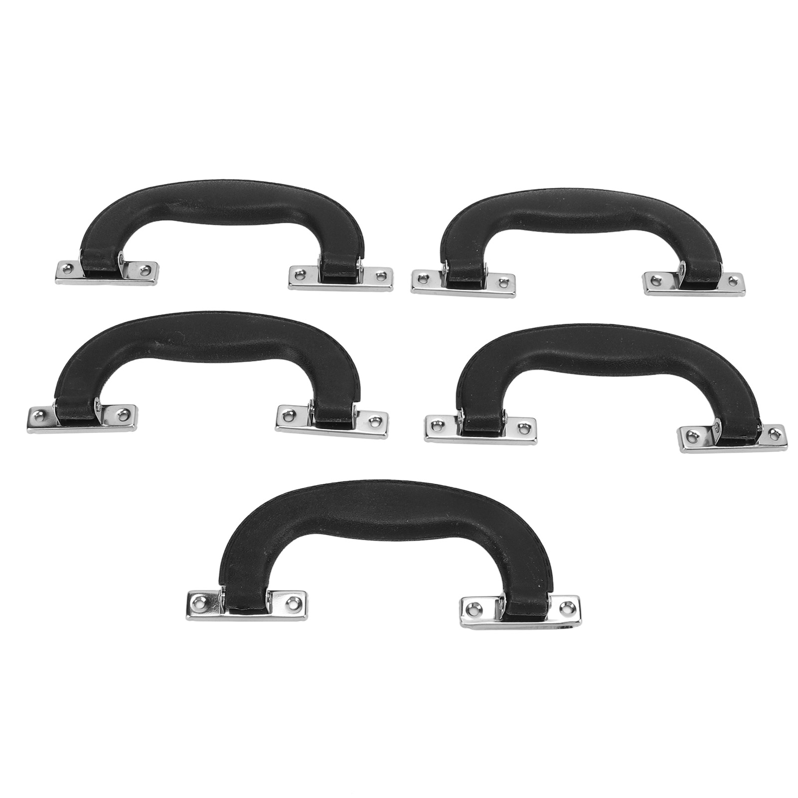 Set Mit 5 Koffergriffen Im Vintage-stil, Robust Und Langlebig, Aus Kunststoff, Ergonomisches Design, Kompatibel Mit Vielen Koffern, Schwarz.