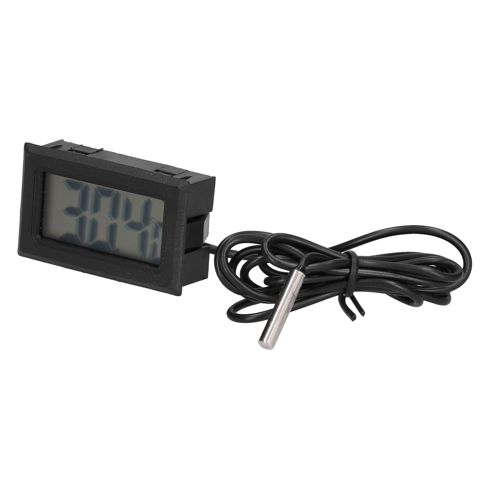 Schwarzes Digitales Elektronisches Abs-thermometer Mit Lcd-bildschirm Und Externer Sonde