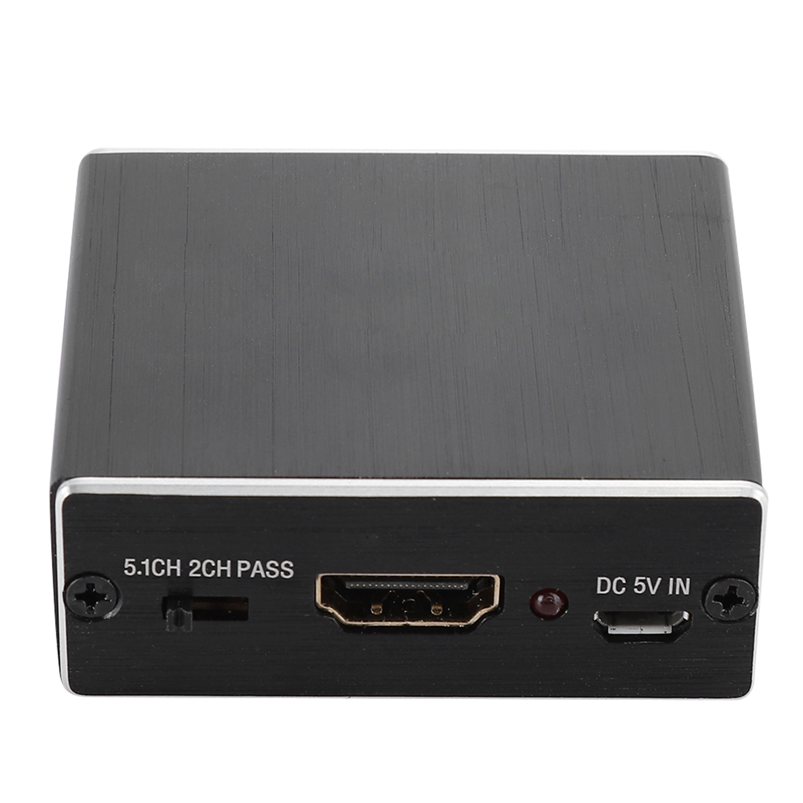 4k Analog-hdmi-digital-glasfaser-audio-konverter, In Schwarzem Aluminium Und Schwarz