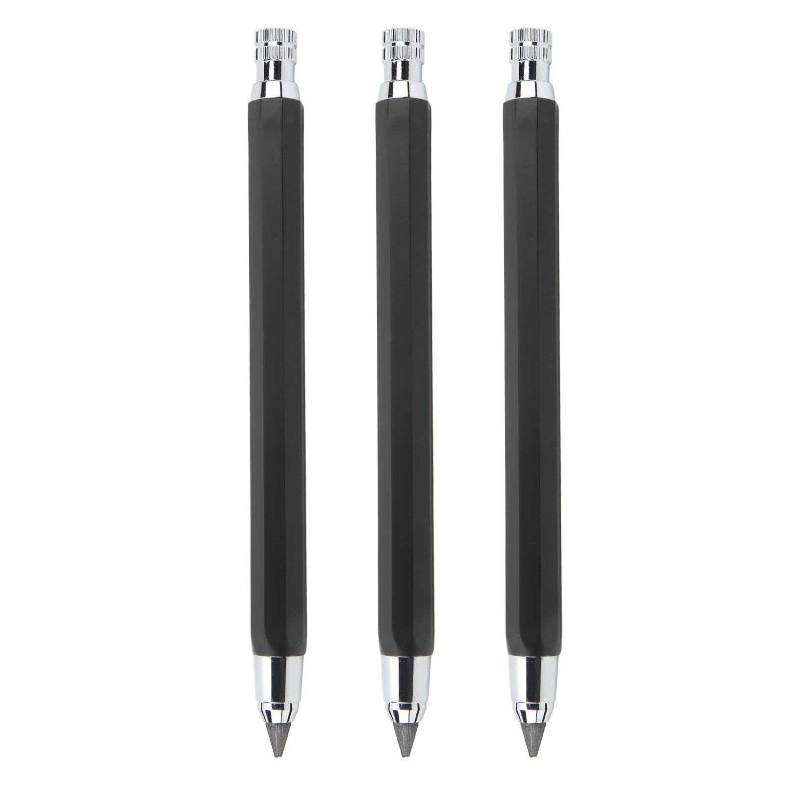 Set Mit 3 5,6-mm-zimmermanns-druckbleistiften, Markierwerkzeug, Schwarze Marker Für Die Holzbearbeitung