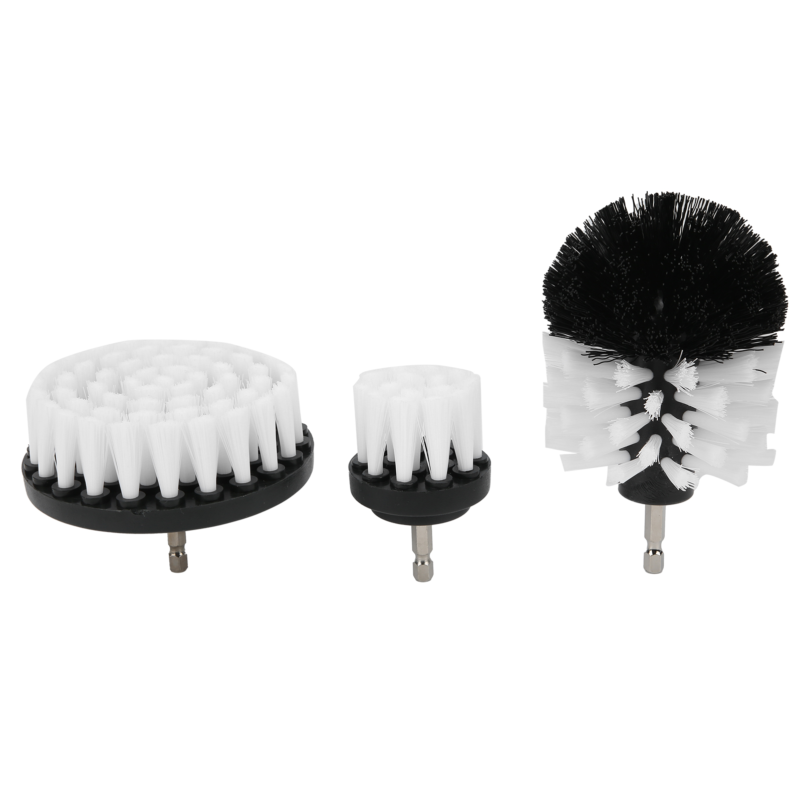 Set Mit 3 Bohrmaschinen-reinigungsbürsten, Elektrische Reinigungsaufsätze Aus Nylon Für Badewannen, Fliesen Und Toiletten