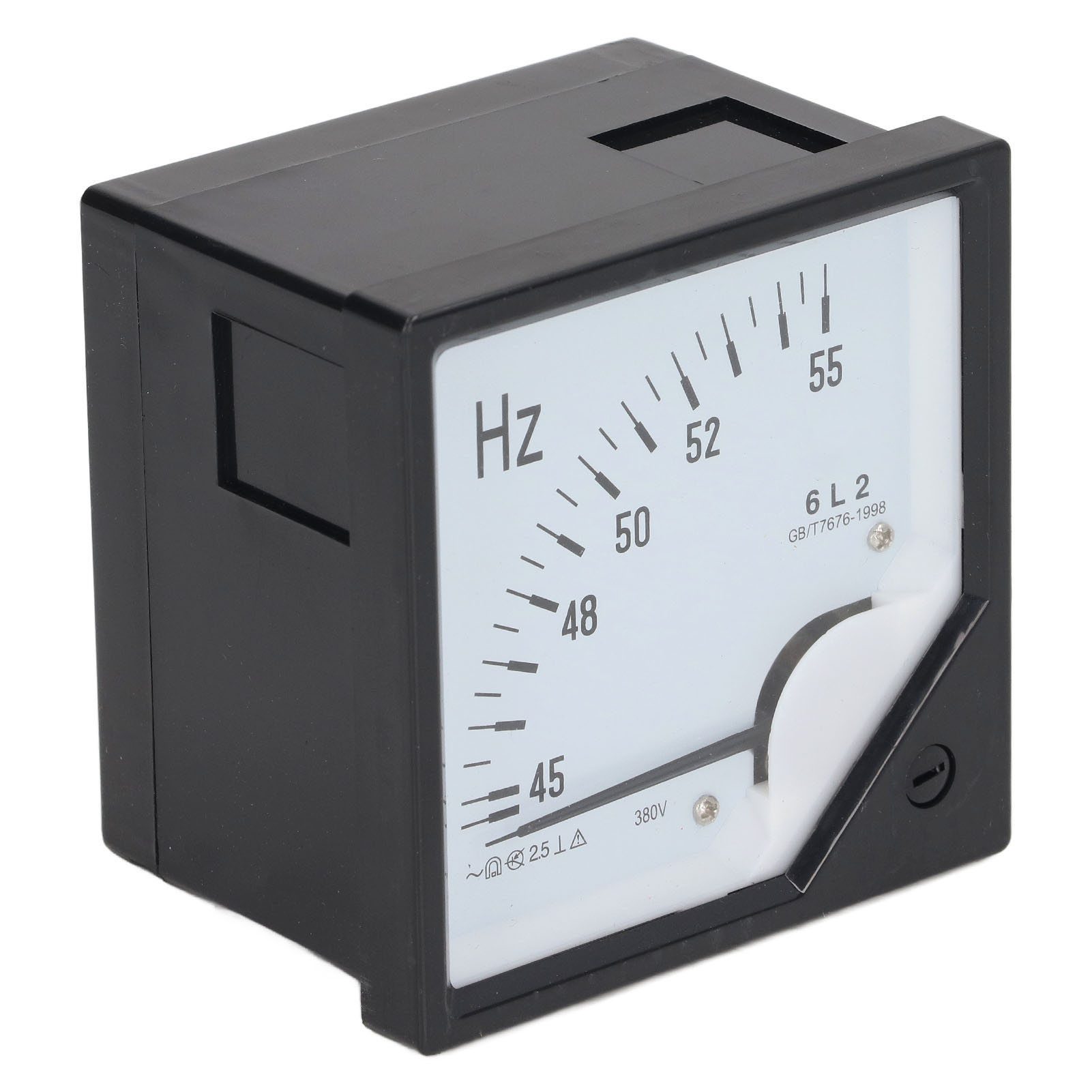 Hochpräzises Nadelfrequenzmessgerät, 380 V Ac, Quadratische Frontplatte, Frequenzdetektor 45–55 Hz
