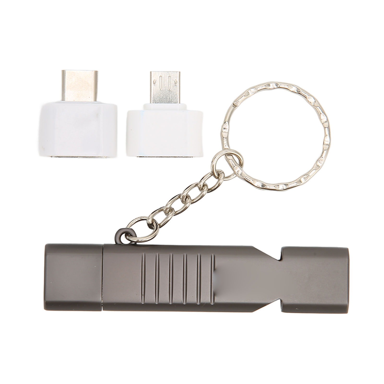 Multifunktionaler Usb 3.0-stick Aus Zinklegierung Mit Sos-pfeife, Wasserdicht, 120 Db, Integriertem Schlüsselring, 64 Gb, Schwarz.