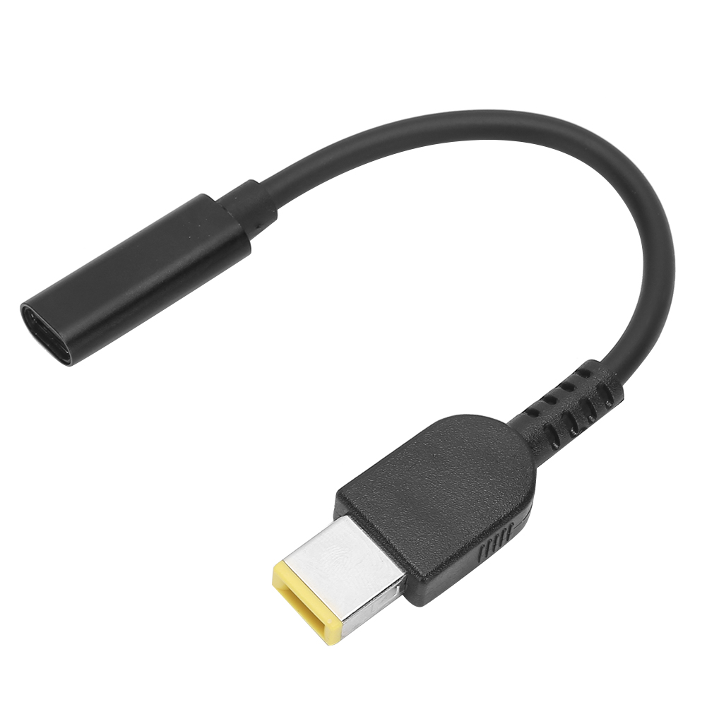 Usb-c-buchse Auf Dc-adapter Für Lenovo Power Line, Quadratischer Anschluss, 11 X 5 Mm Stecker, 17 Cm Kabel