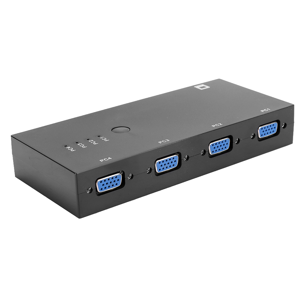 4-in-1 Vga-videokonverter, 500-mhz-bandbreitenadapter, Schwarz, Heim-audio-geräte
