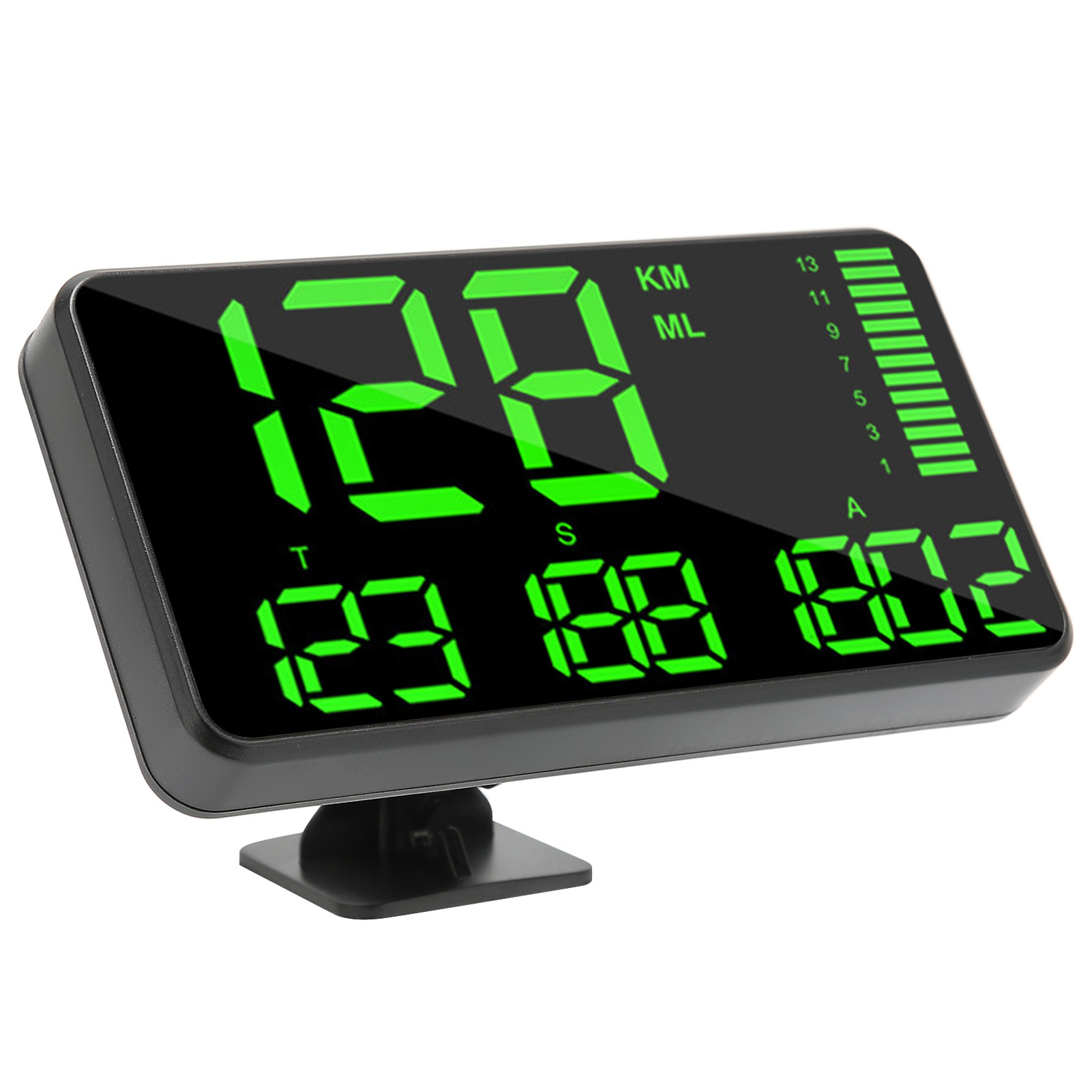 Universelles Schwarzes Head-up-display Für Autos, Gps, Satelliten-geschwindigkeitsmessung, Müdigkeitswarner, Usb-stromversorgung Für Fahrzeuge