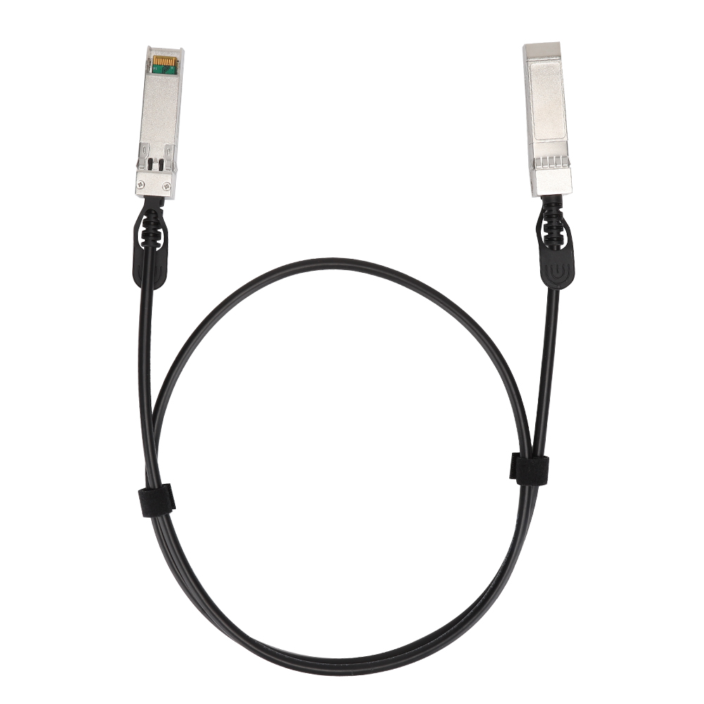 Schwarzes 25-gbit/s-sfp-zu-sfp-dac-pvc-kabel Für Router, Firewalls, Netzwerkkarten Und Transceiver