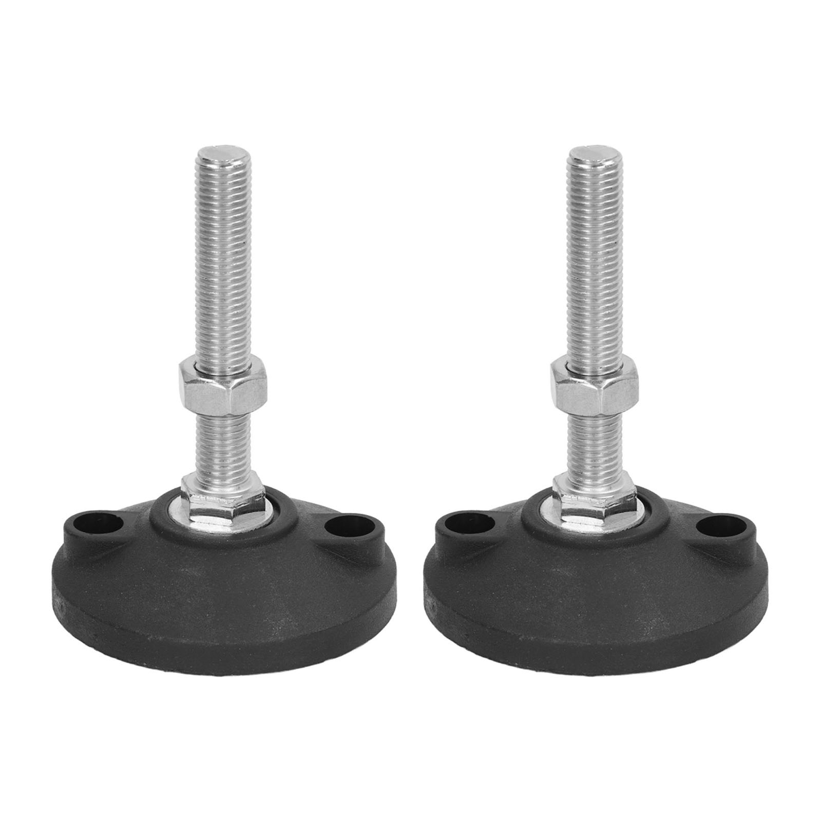Set Aus 2 Drehbaren Nivellierfüßen Mit M16-gewinde Für Schwere Möbel, Mit Verstellbaren Runden Nivellierfüßen Aus Nylon.