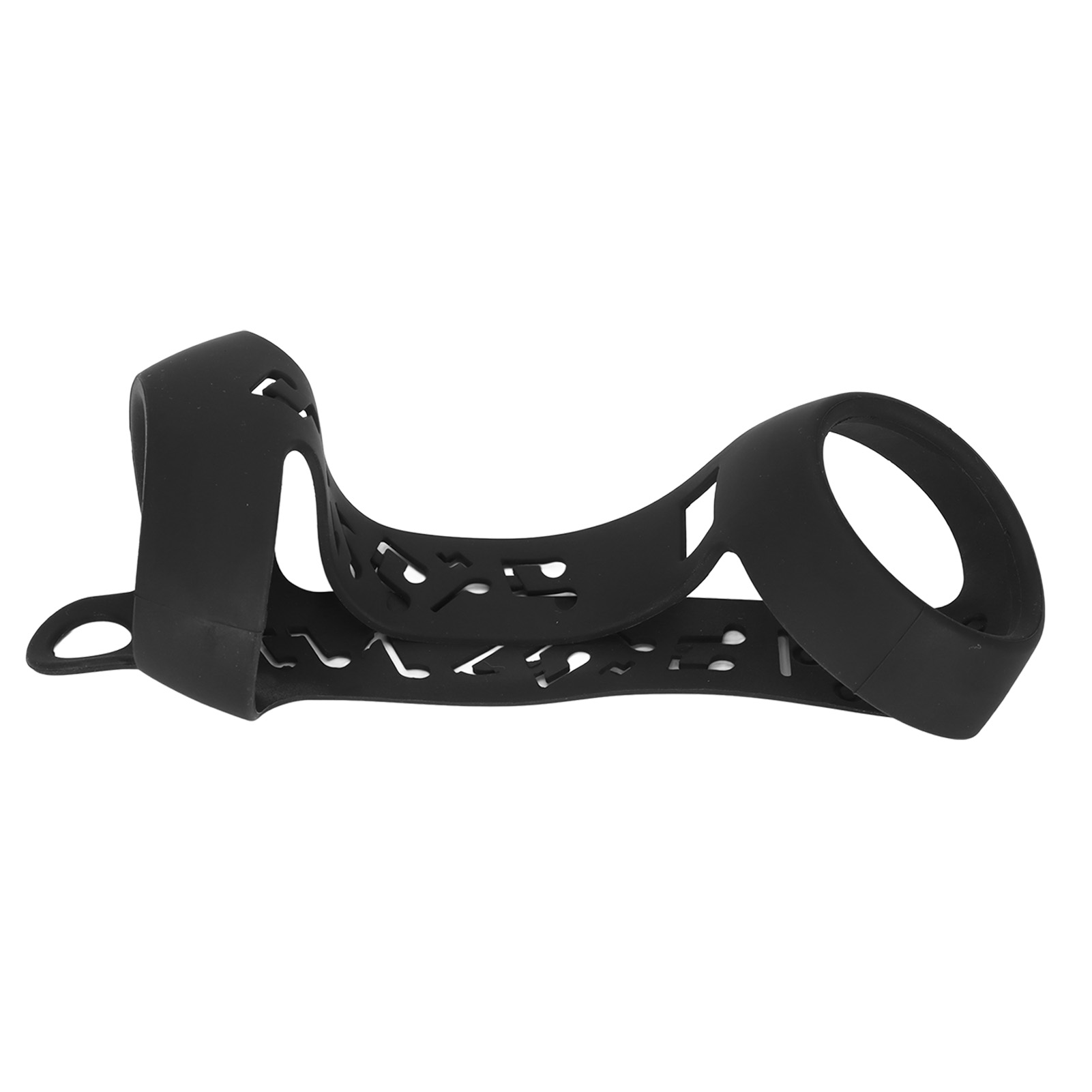 Schwarze Silikon-schutzhülle Für Den Tragbaren Lautsprecher Pulse 3, Kratzfest Und Mit Karabinerhaken Ausgestattet.