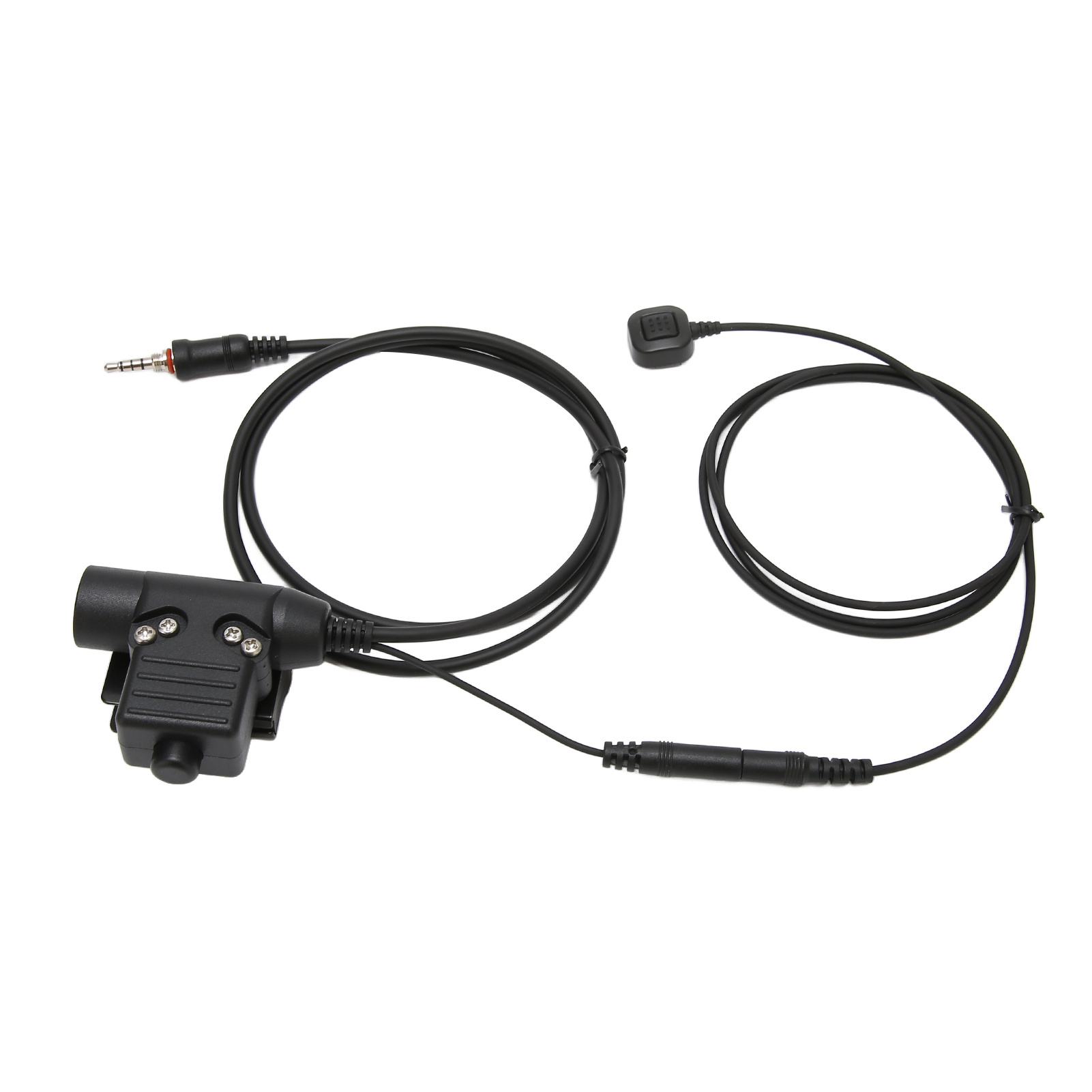 U94 Ptt-adapter Mit Fingermikrofon, Transparent, Kältebeständig, Sofort Einsatzbereit, Für Yaesu Vertex Vx6r Und Vx7r (schwarz).