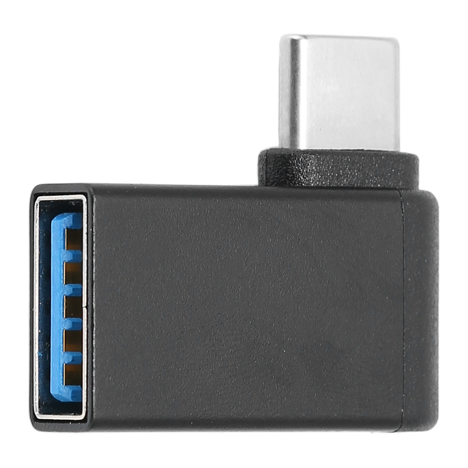 Externer 90°-otg-usb-c-auf-usb-3.0-buchsenadapter – Schwarzer Usb-c-auf-usb-3.0-buchsen-konverter
