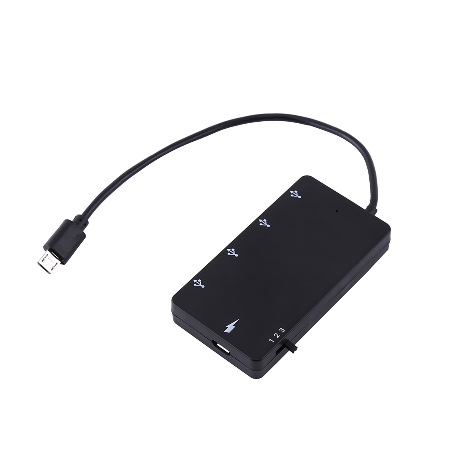 4-port Micro-usb 2.0 Otg-hub Mit Verlängerungskabel Und Ladegerät Für Smartphones Und Tablets
