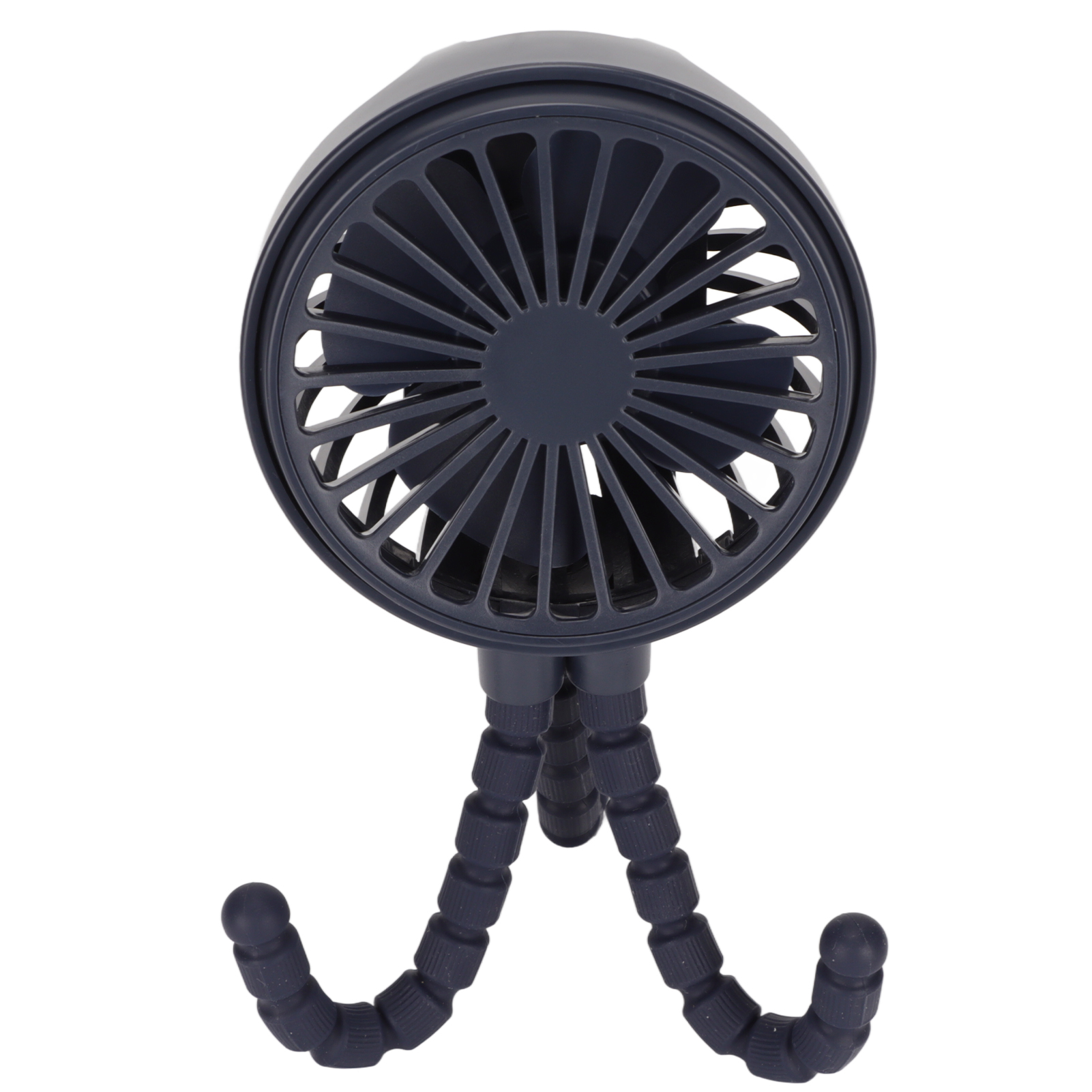 Mini-ventilator Mit 3 Geschwindigkeitsstufen, 360°-drehung, Wiederaufladbar, Mit Flexiblem Stativ, Ideal Für Büro, Schlafzimmer Und Camping. Dunkelblau.