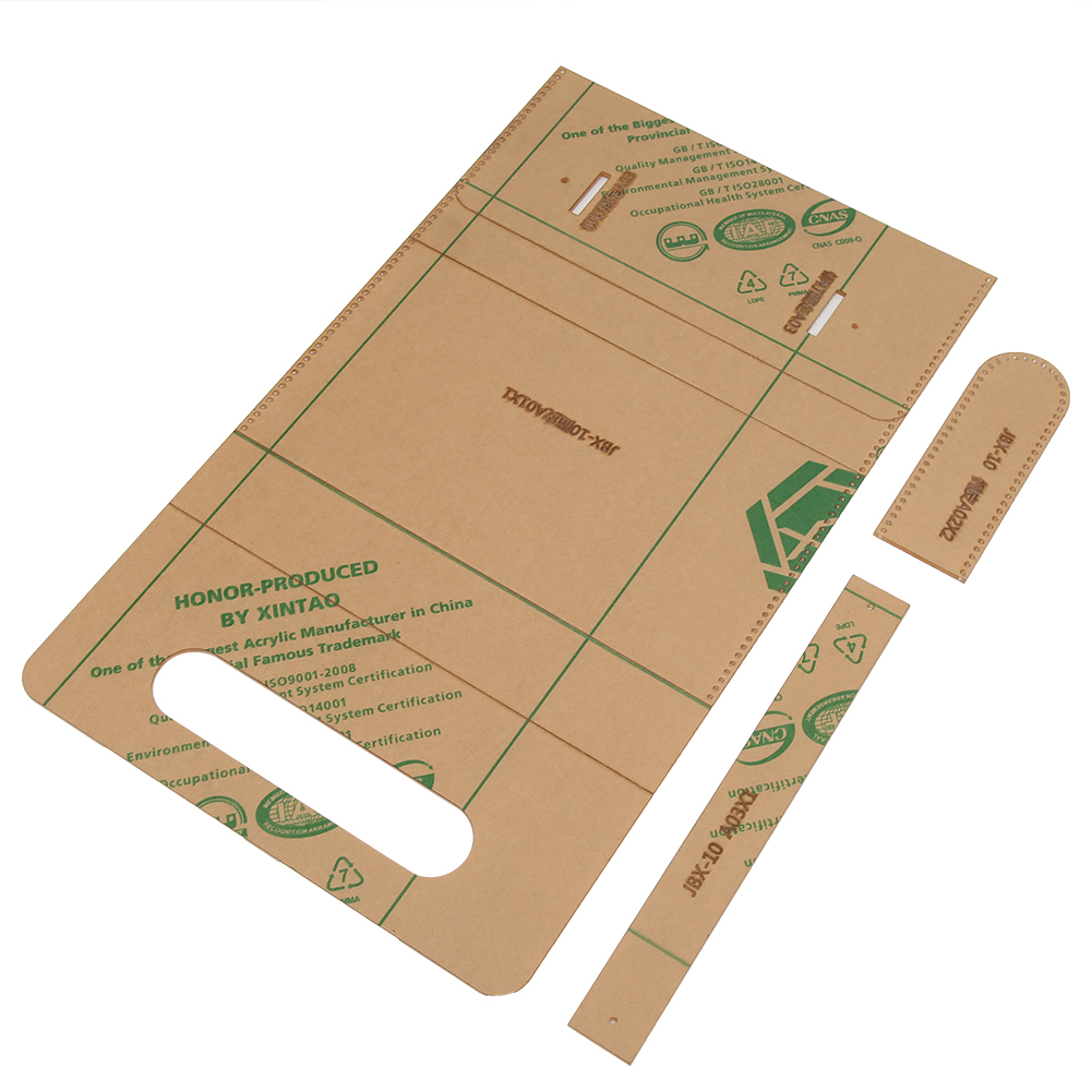 Transparente Acryl-lederschablone Zur Herstellung Von Lederhandtaschen Und Geldbörsen. Werkzeug Zur Lederverarbeitung.