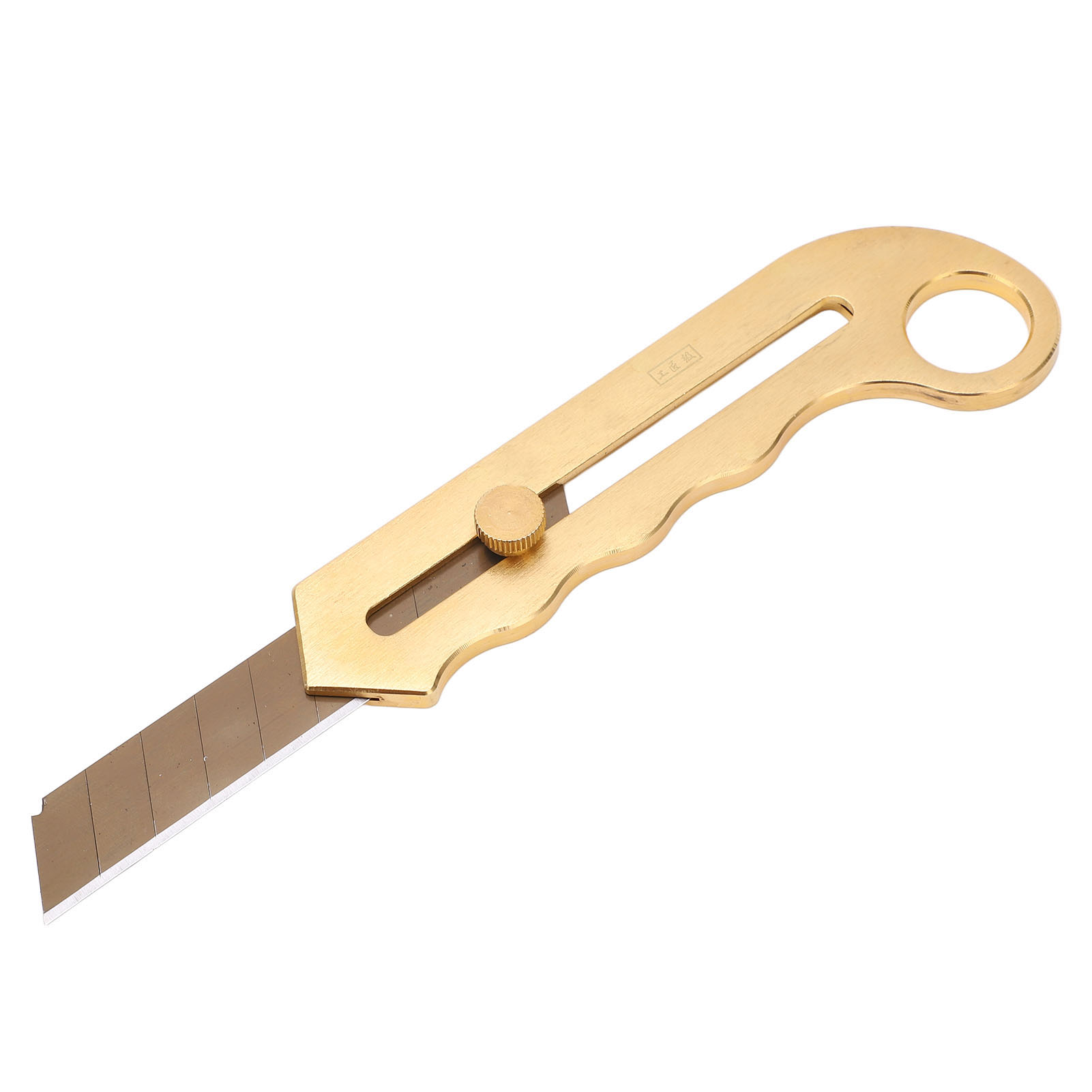Universalmesser Aus Reinem Kupfer, Robust, Vergoldet, Mit Einziehbarer Klinge Und Abbrechklinge Zum Schneiden Von Tapeten.
