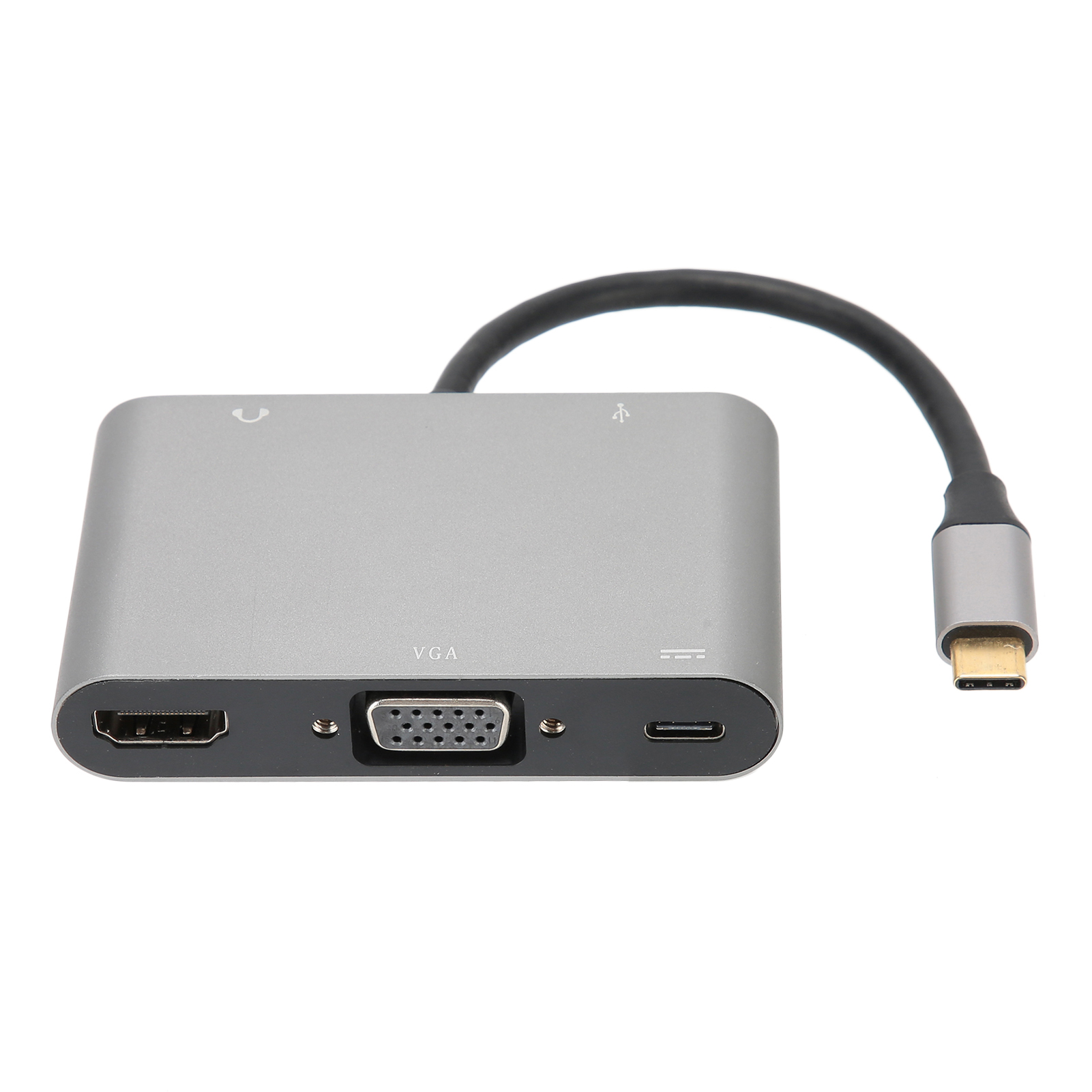 5-in-1 Usb-c Hub: Usb-c Zu Hdmi, Vga, Audio, Usb Und Pd Adapter Und Konverter Für Computer.