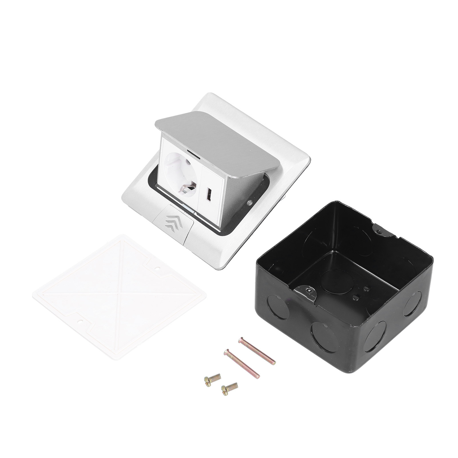 Versenkbare, Einziehbare Steckdosenbox, Eu-standard, 250 V, 16 A, Usb-anschluss Mit Langsamer Öffnung