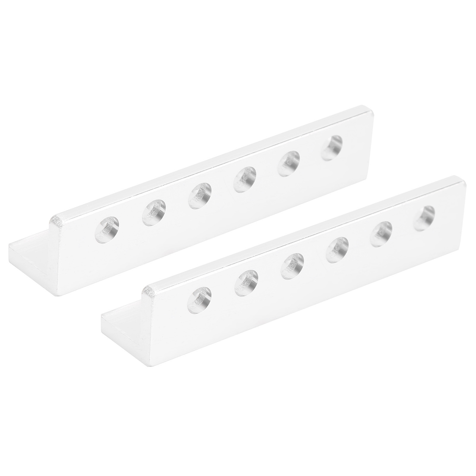 2 Stück Flachaluminiumträger, 6 Löcher, L-förmig, Roboterzubehör, 12 X 12 X 56 Mm, 3103-0006-0056