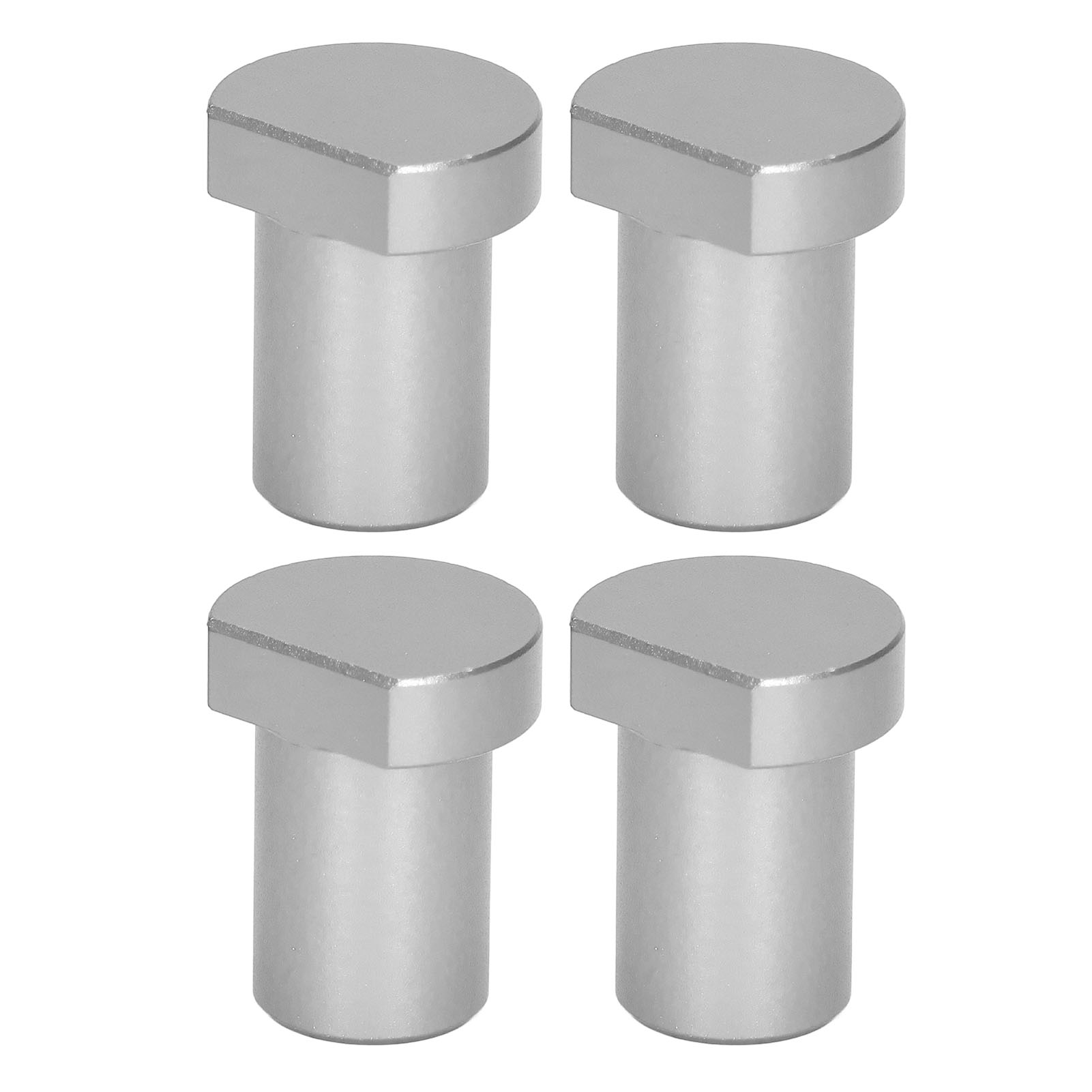 Set Mit 4 Multifunktionalen Werkbank-endanschlägen, 20 Mm Durchmesser, Silberfarben.