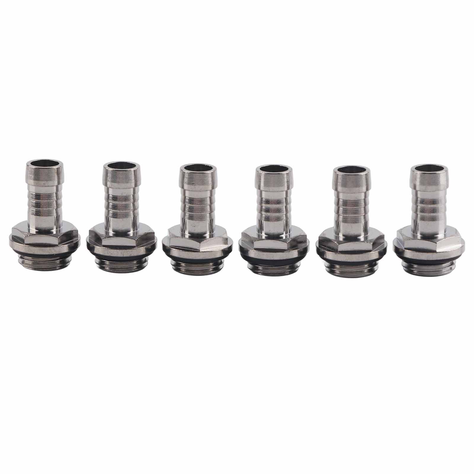 6er-pack Twotouch-anschlüsse Für Pc-flüssigkeitskühlung, G1/4-gewinde, Für 9,2-mm-schläuche