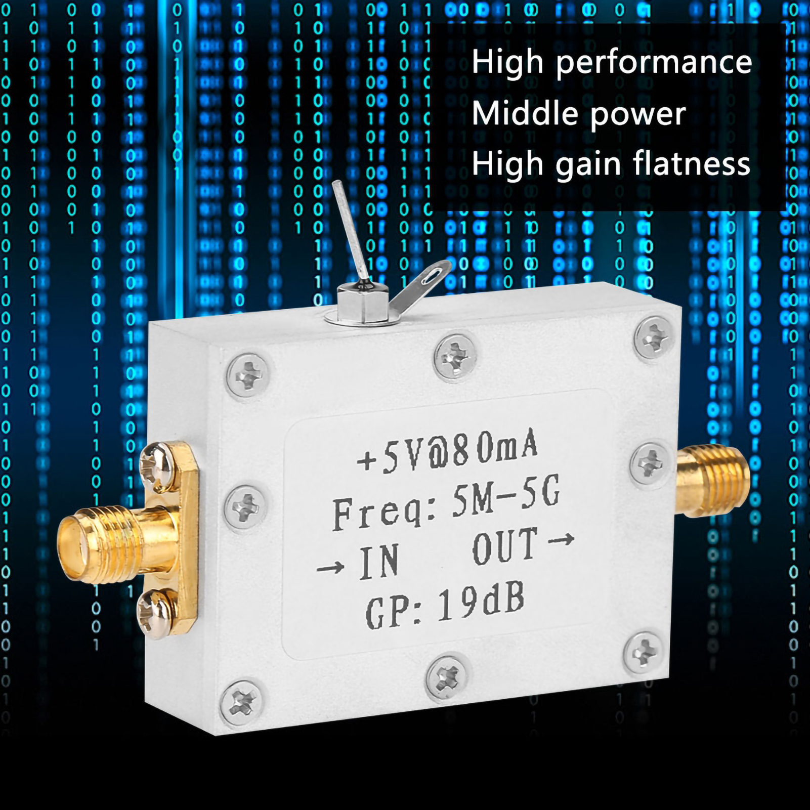 Breitband-hf-signalverstärker 5 Mhz–5 Ghz, 19 Db Verstärkung Bei 2 Ghz, Breitbandverstärkung