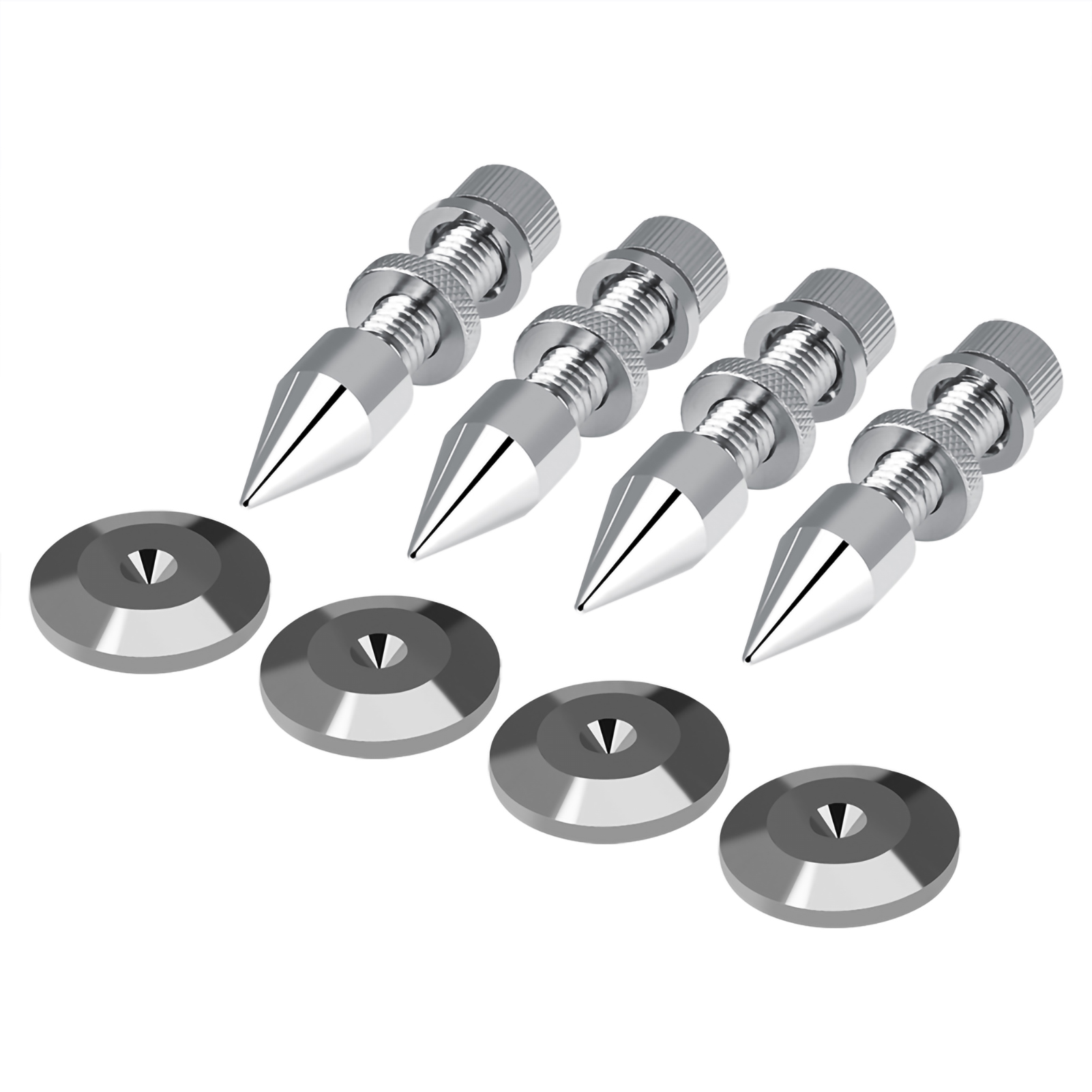 Set Mit 4 Isolationsspitzen Für Hifi-lautsprecher, Kegelförmige, Stoßdämpfende Stützfüße